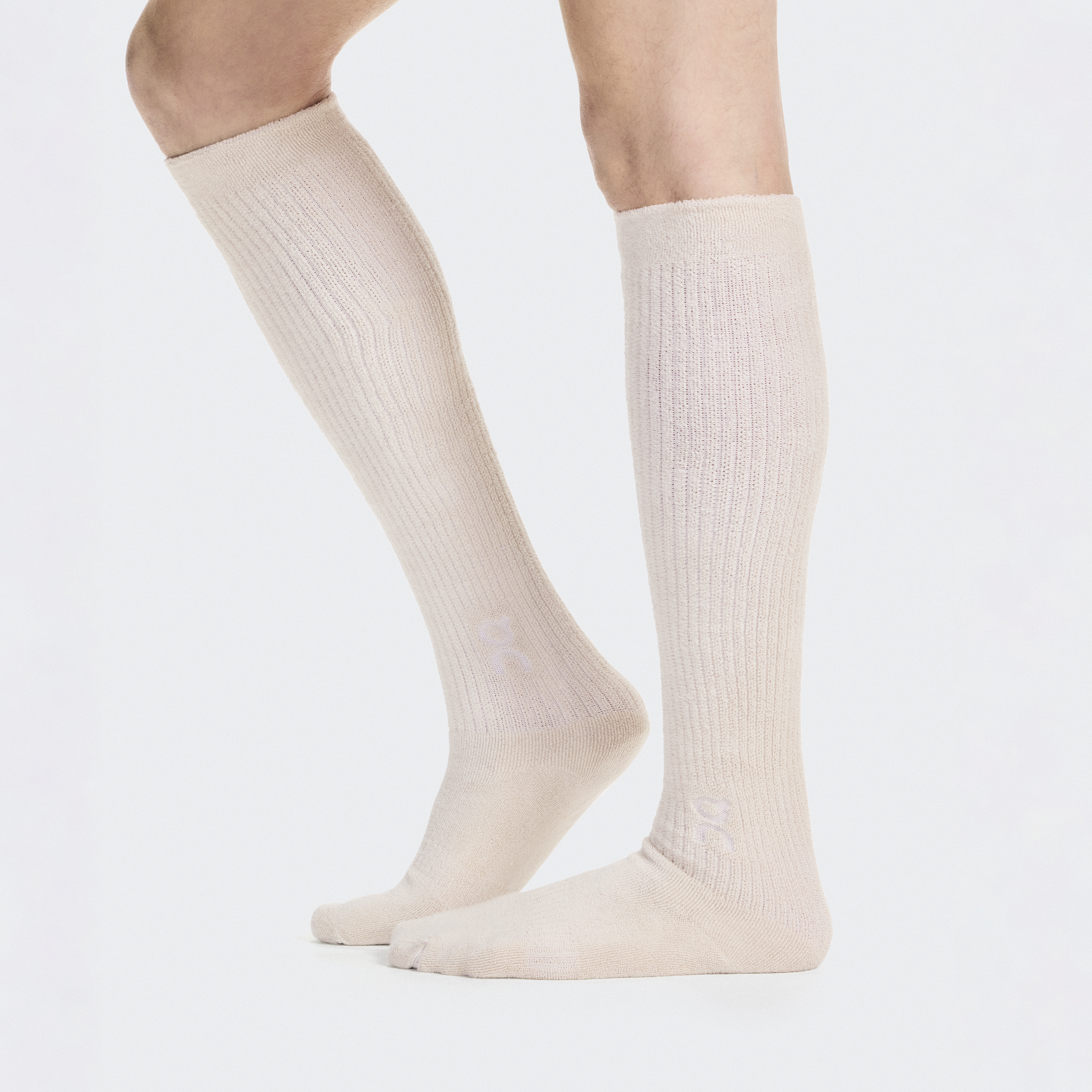 Terry Sock Knee High in Pearl
