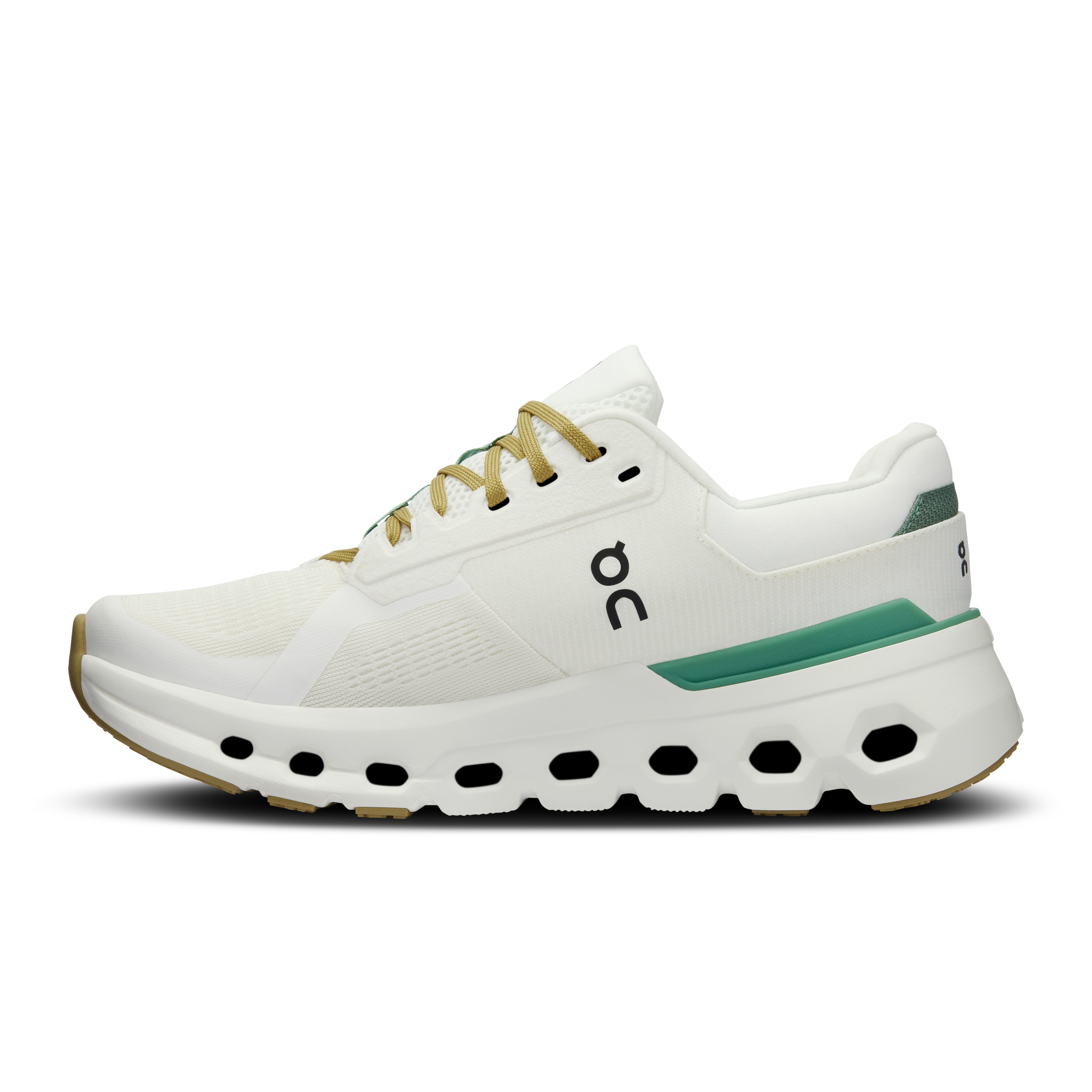 On Cloudrunner 2 Wide Undyed & Green Damen Strassenlauf Schuhe