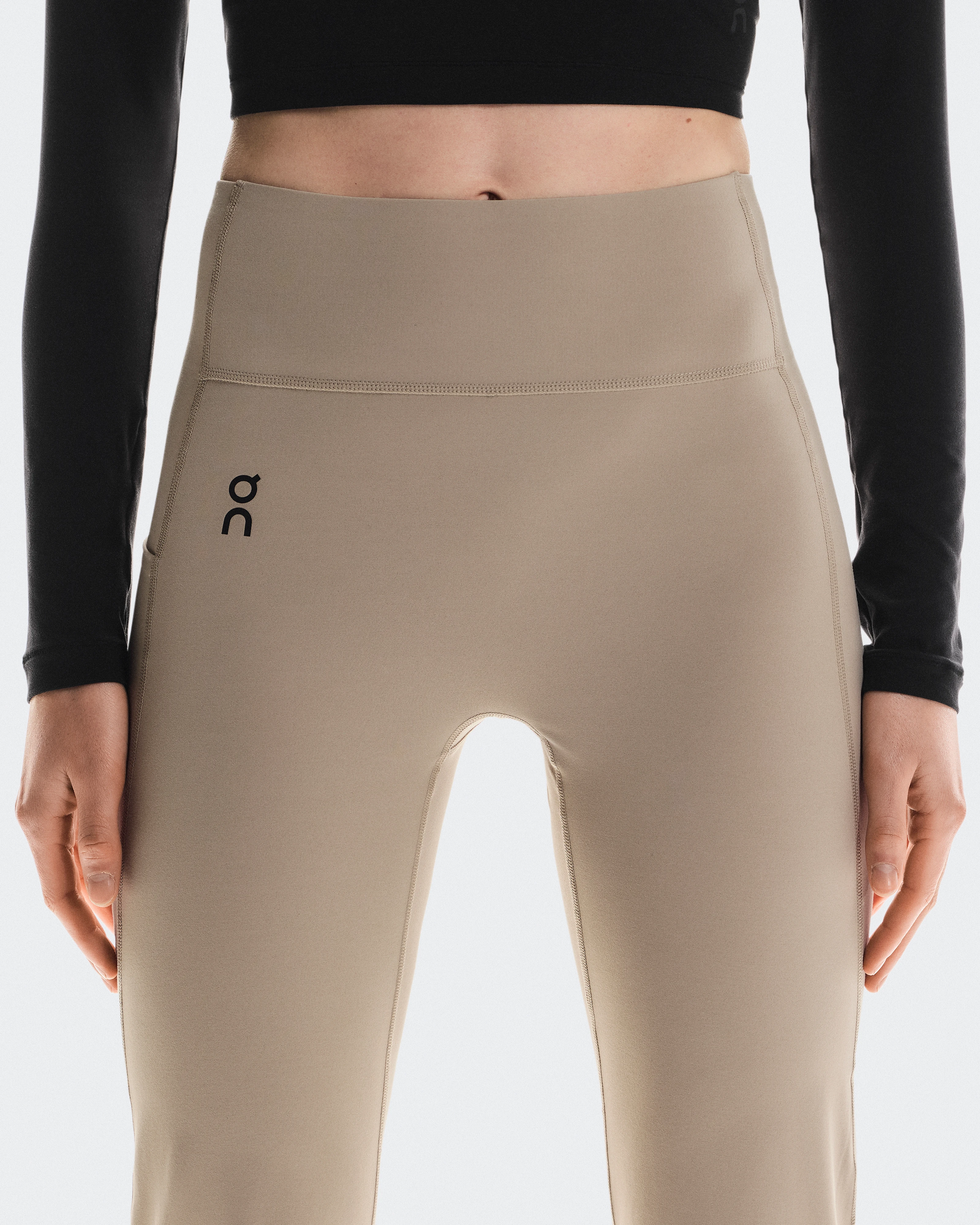 On Studio Flared Tights 30" Desert Women Tights