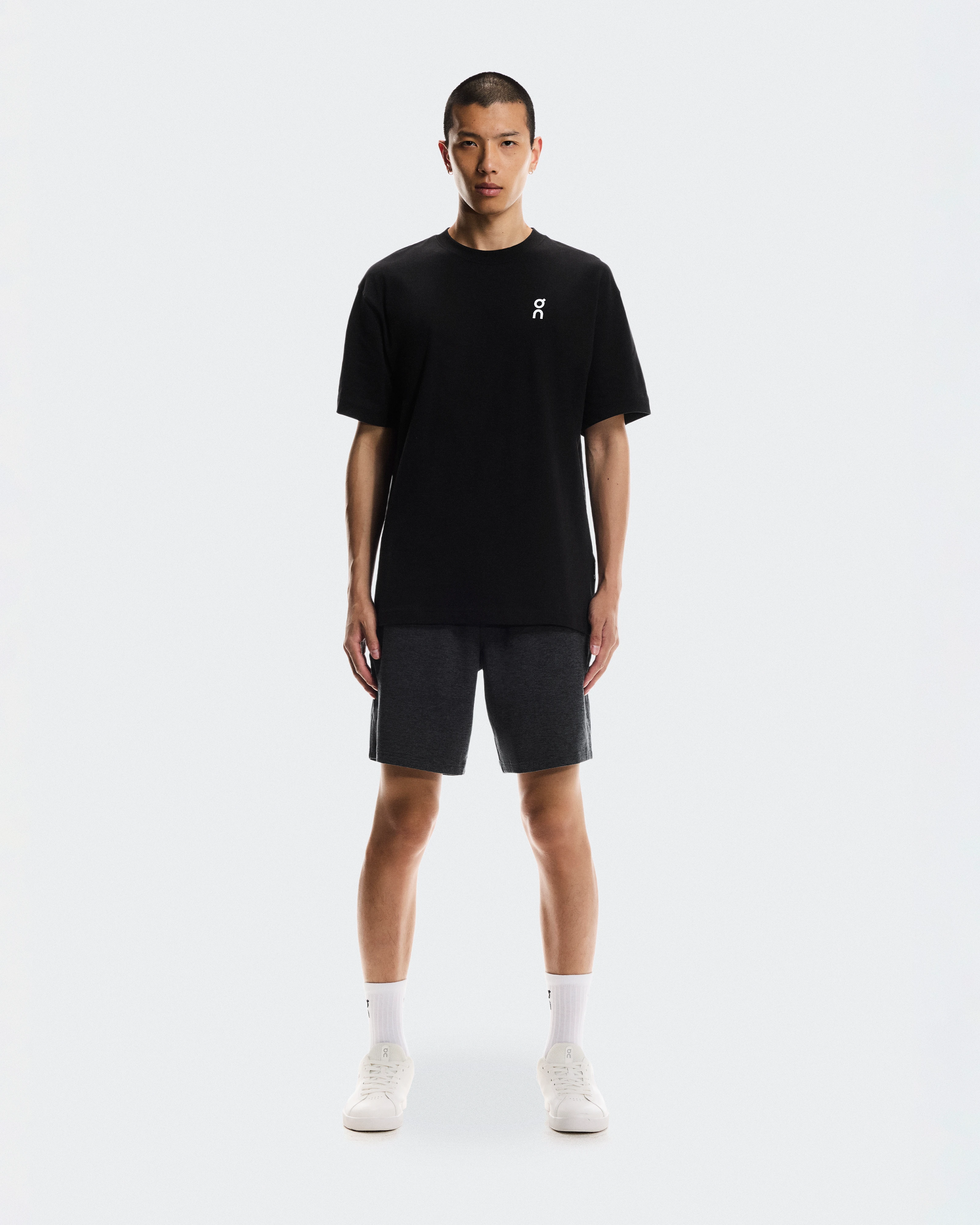 On Club-T Smash Black & Orchid Men Tops and t-shirts