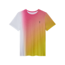 Court-T Shirt in White/Lime