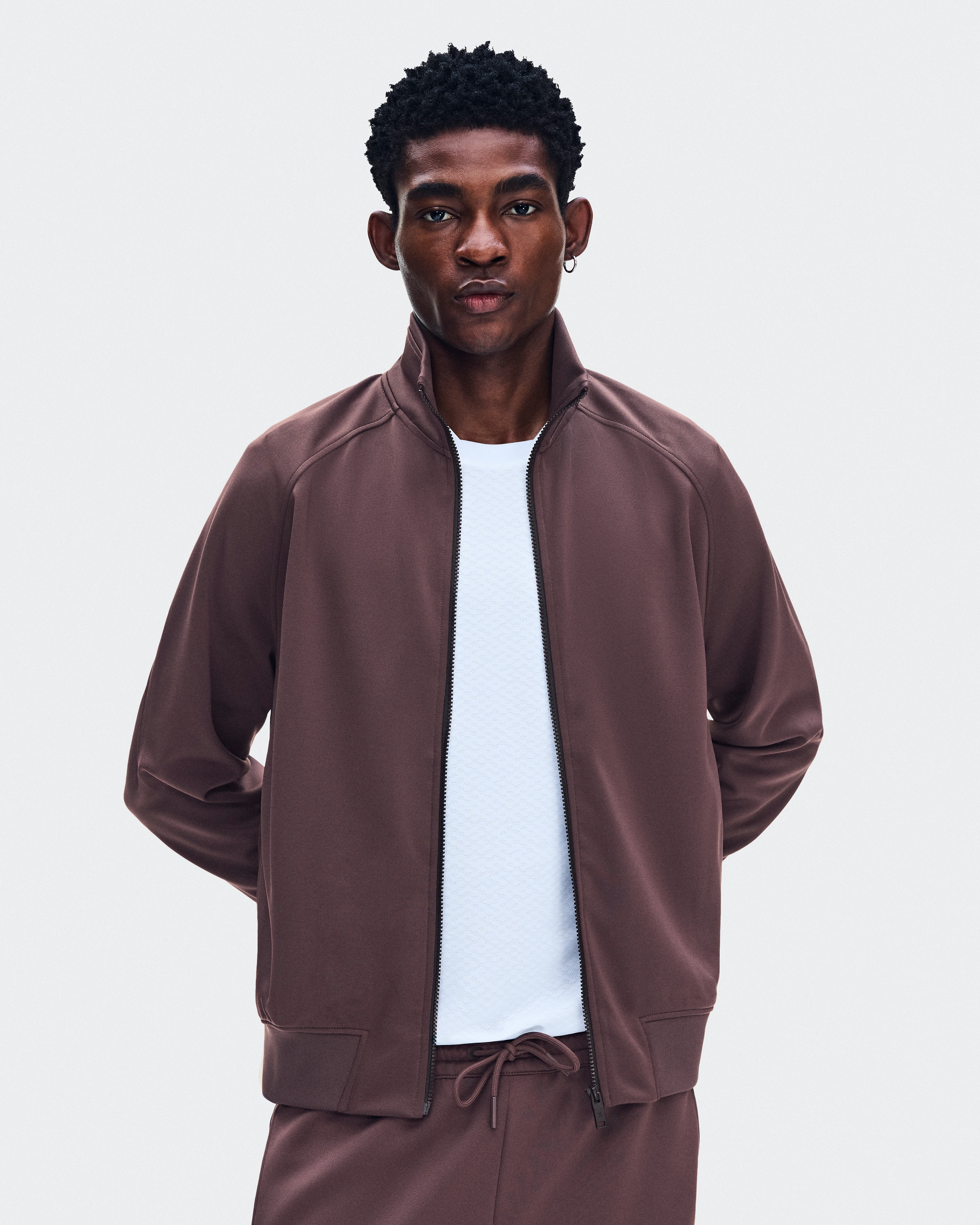 On Courtside Full-Zip Mulberry Men Jackets