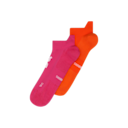 Core Run Sock Low 2P in Flame/Pink