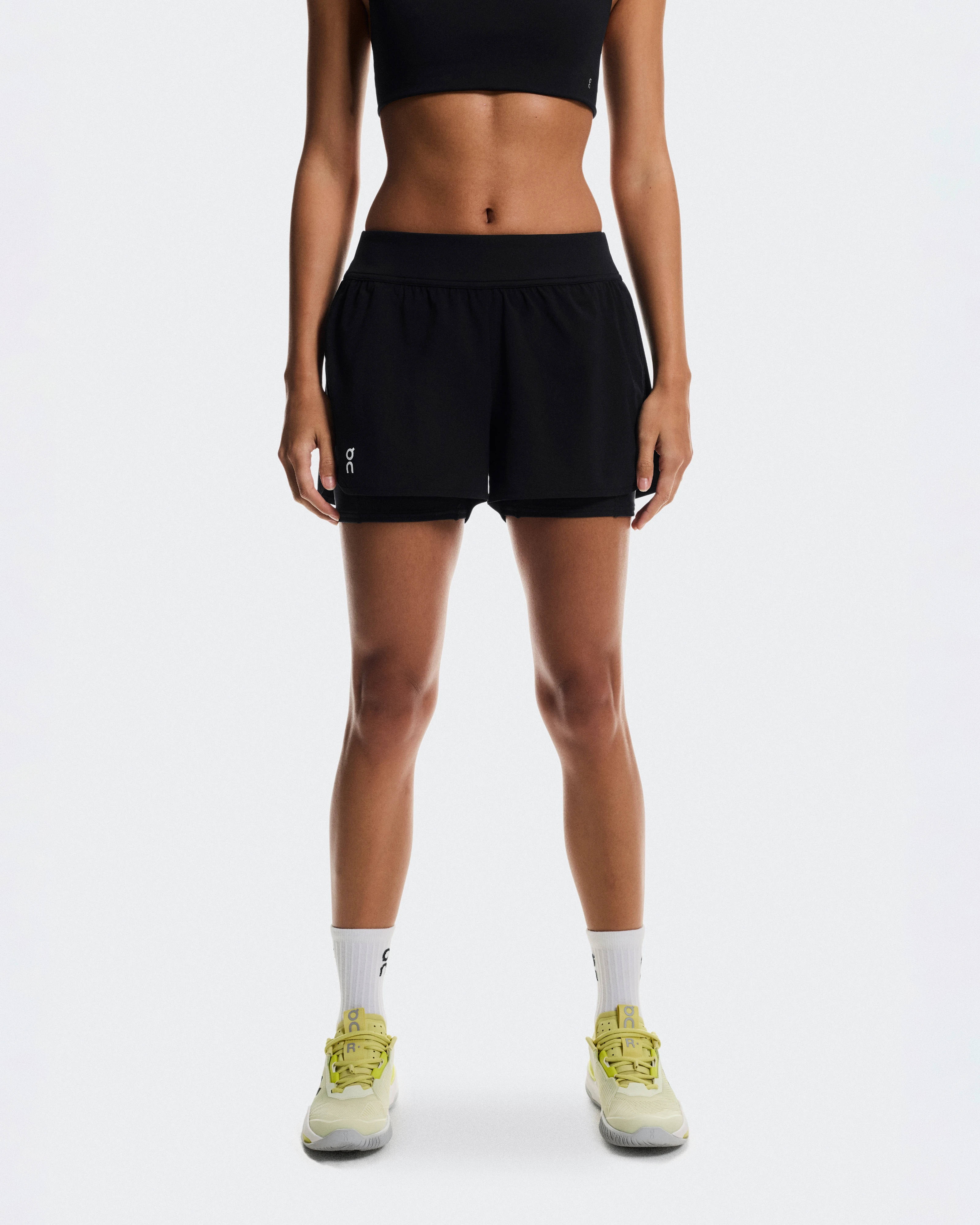 On 3" Court Shorts 2-in-1 Black Women Shorts