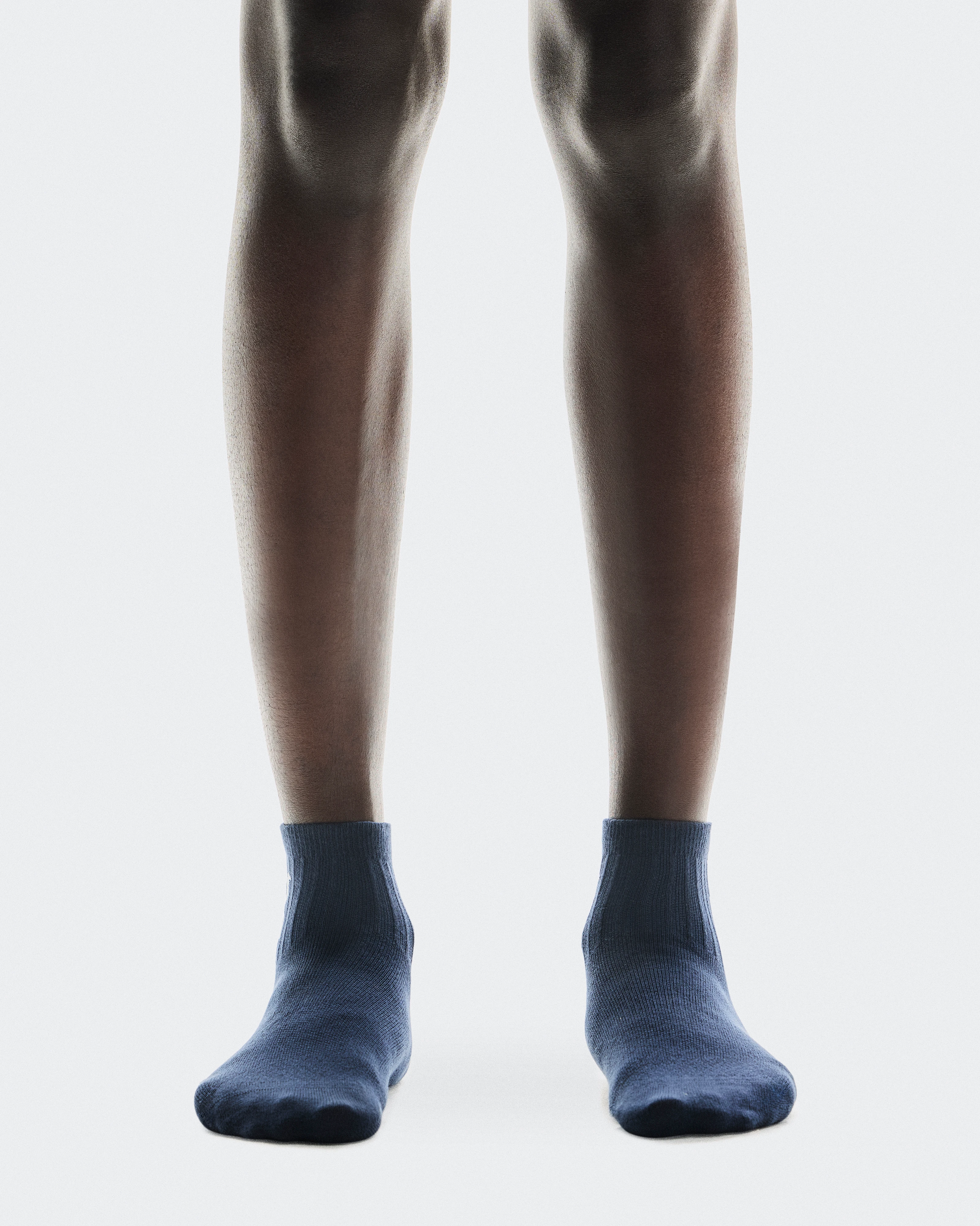 On Logo Sock Mid 3P Navy Unisex Socks