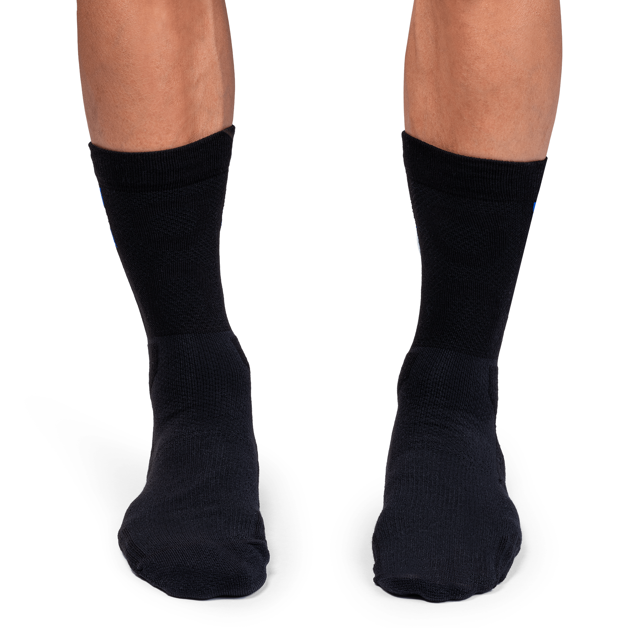 Men's Tennis Sock, Black & Indigo