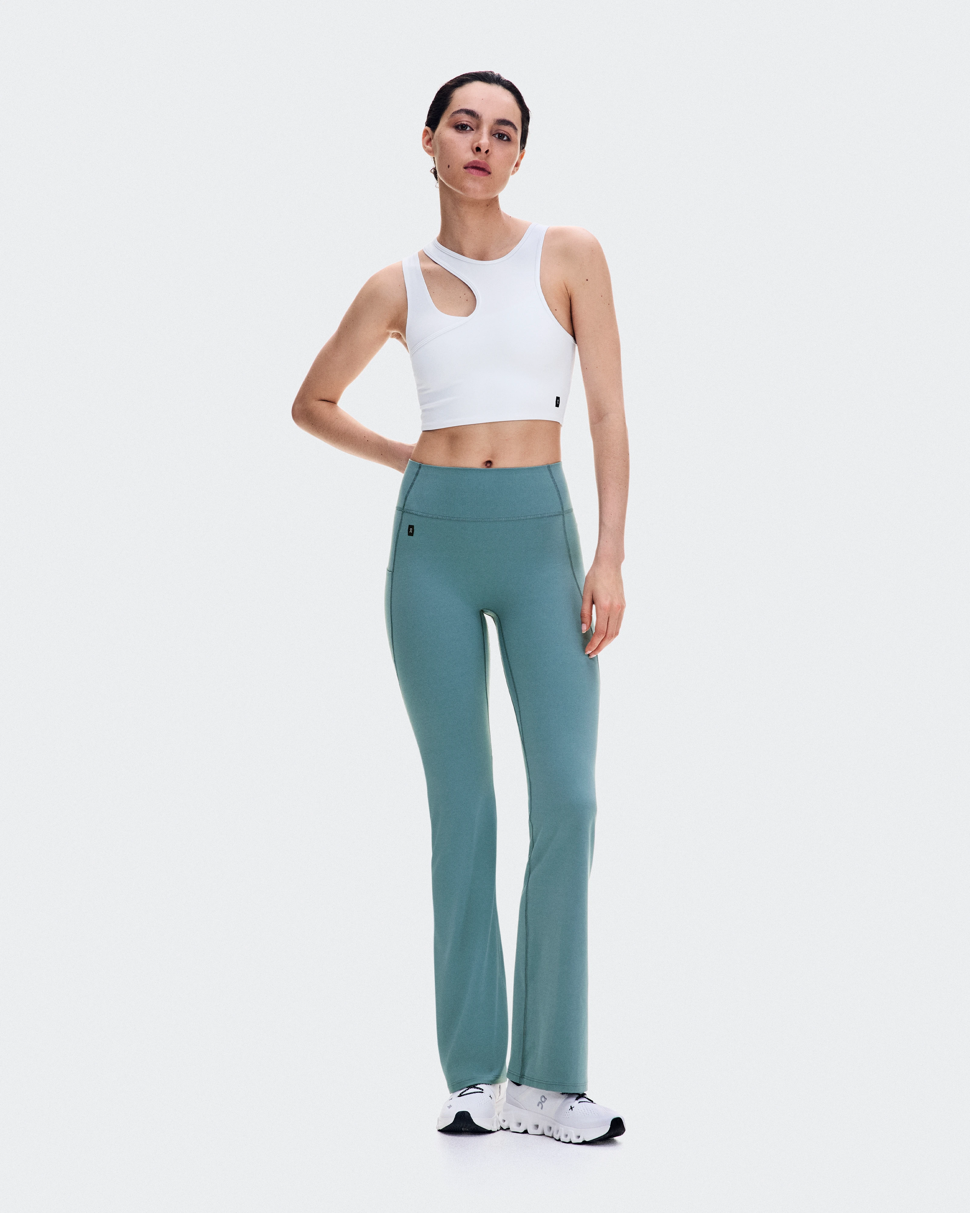 On Studio Asymmetric Crop White Women Tops and t-shirts