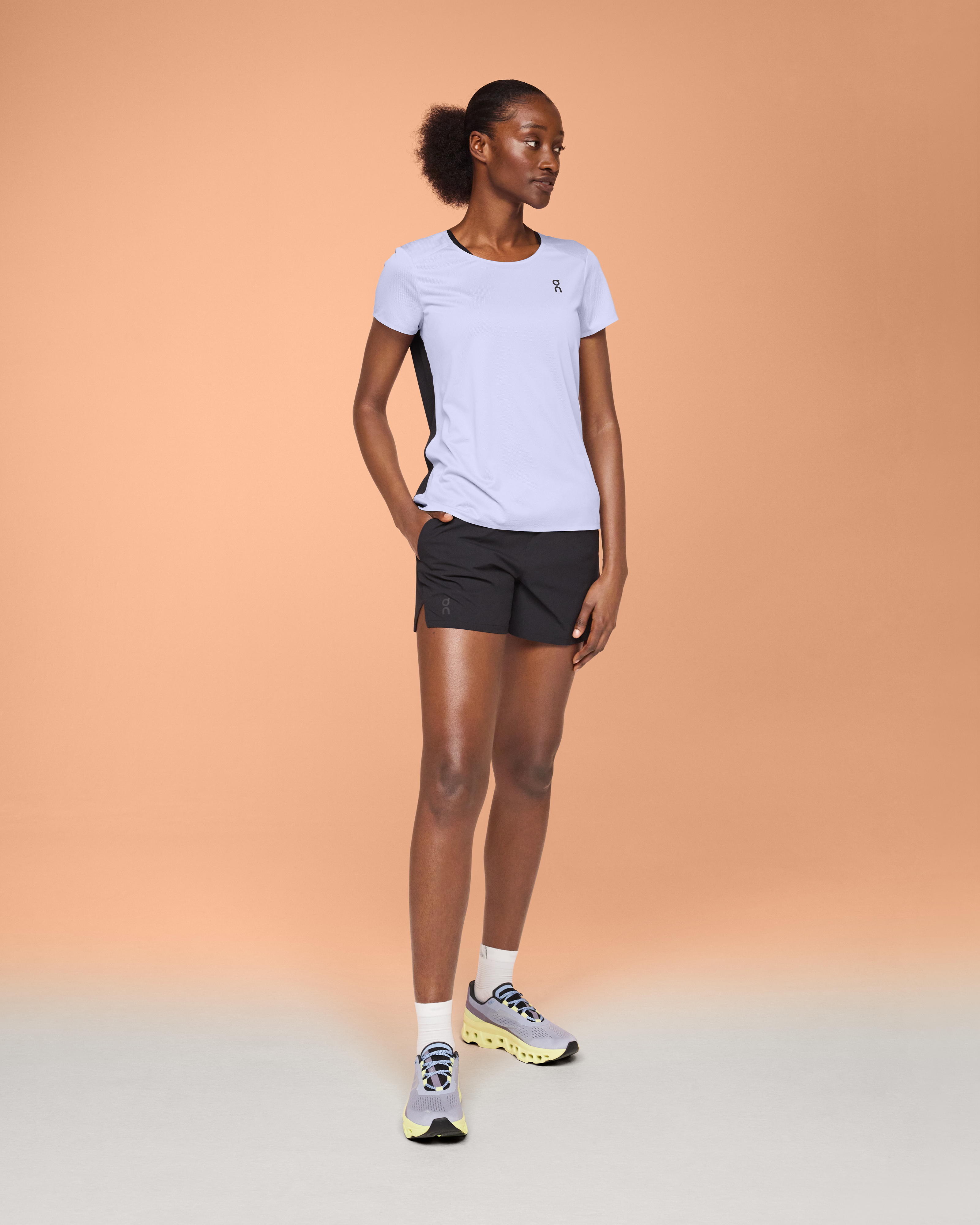 Tuff Athletics Women's Keyhole Active Tee T-Shirt, Small, Lavender - NEW 