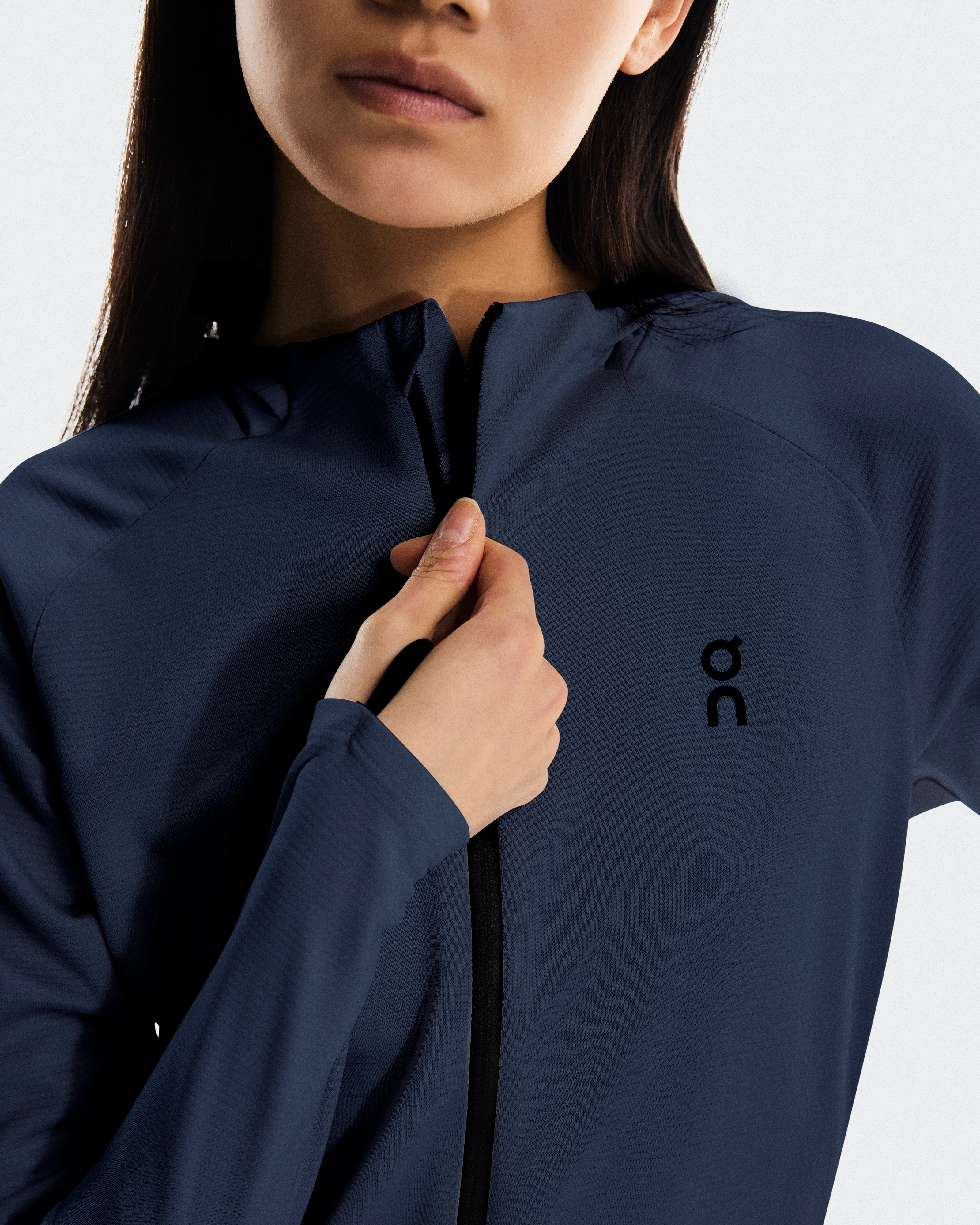 On Climate Zip Hoodie Navy Mujer Sudaderas con y sin capucha