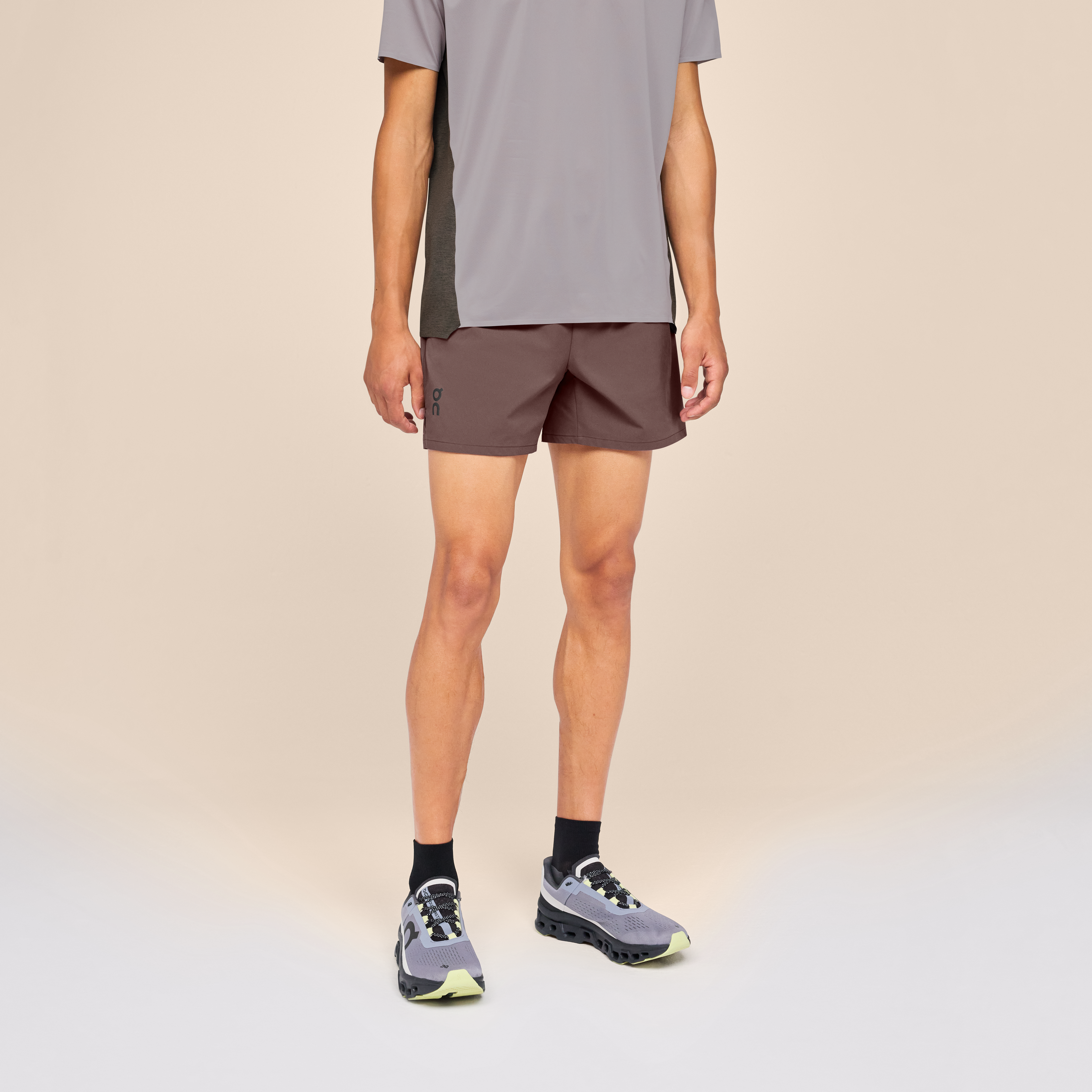 Essential Shorts in Grape/Black