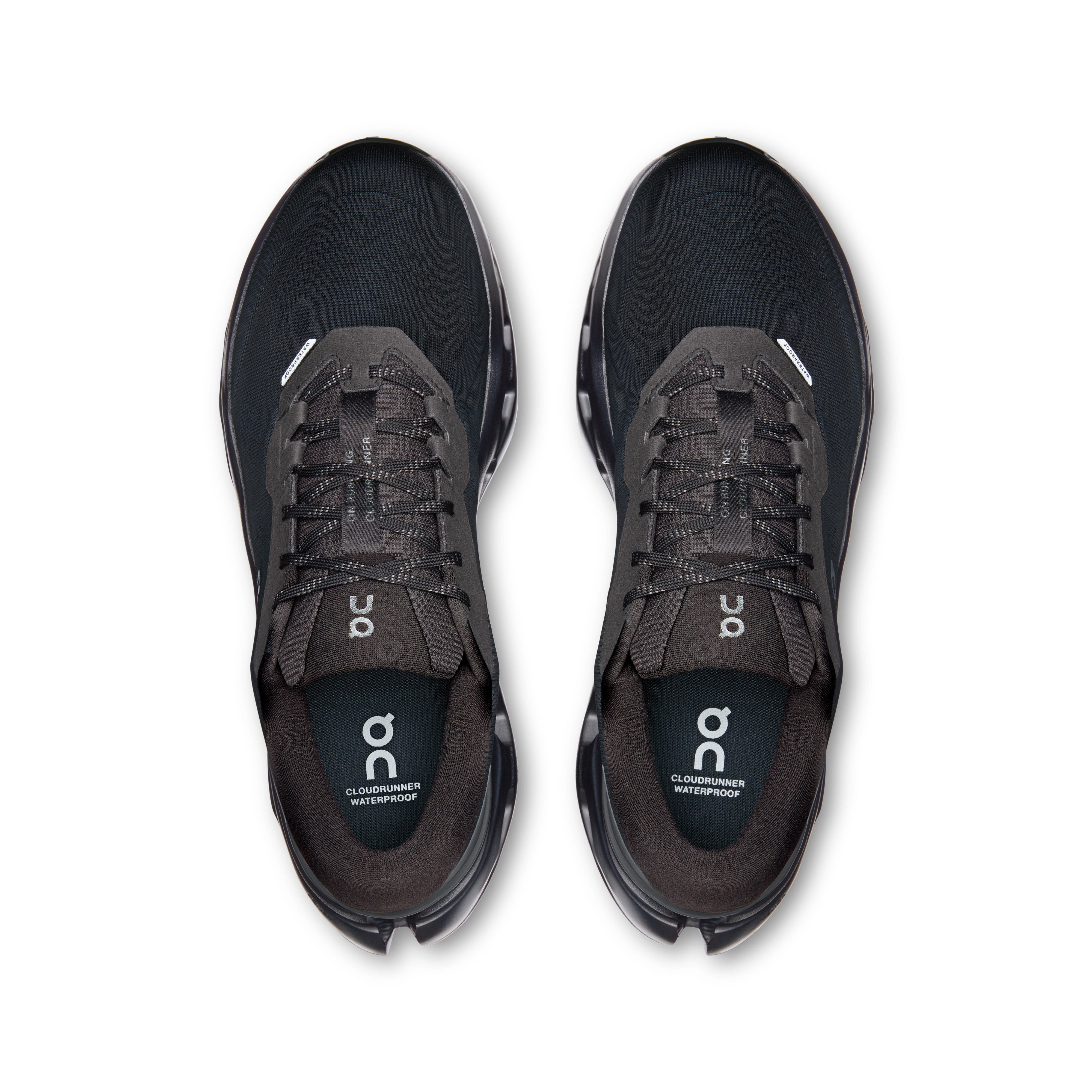 On Cloudrunner 3 Waterproof Black & Black Homme – Running quotidien, foulées stables, imperméabilité Chaussures