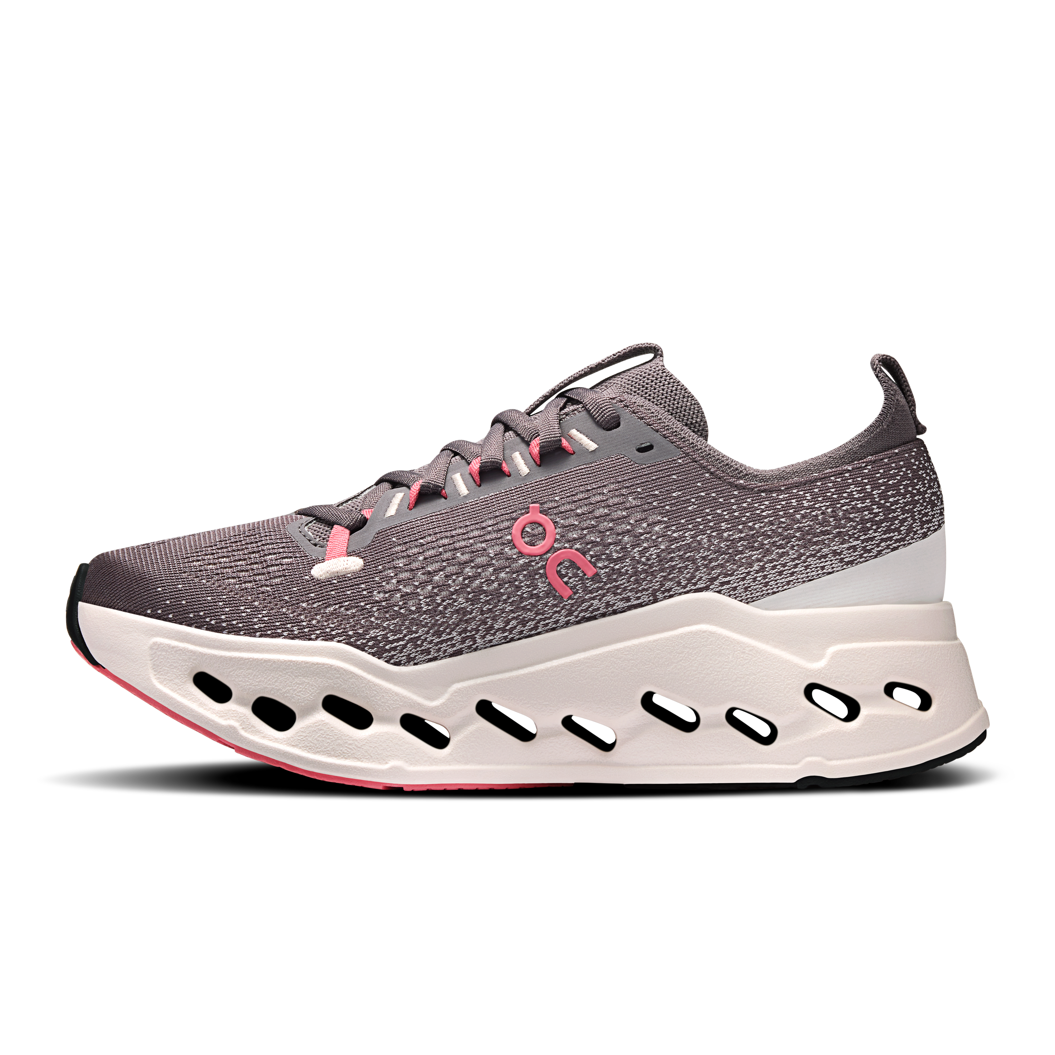 On Cloudsurfer Max Pebble & Oyster Women Road running Shoes