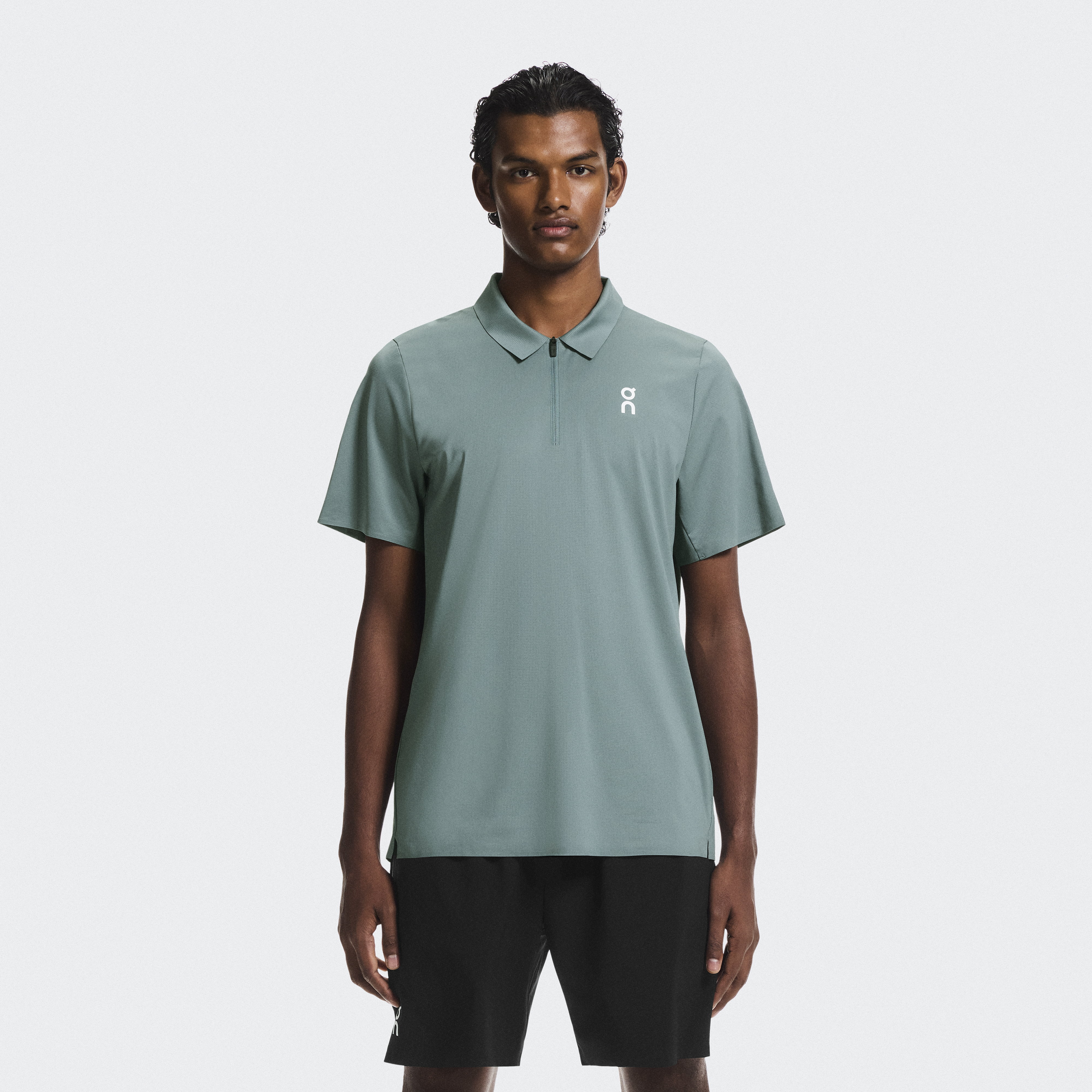 Court Polo Shirt in Tide