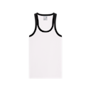 All-Day Ribbed Tank Top in Ivory/Black