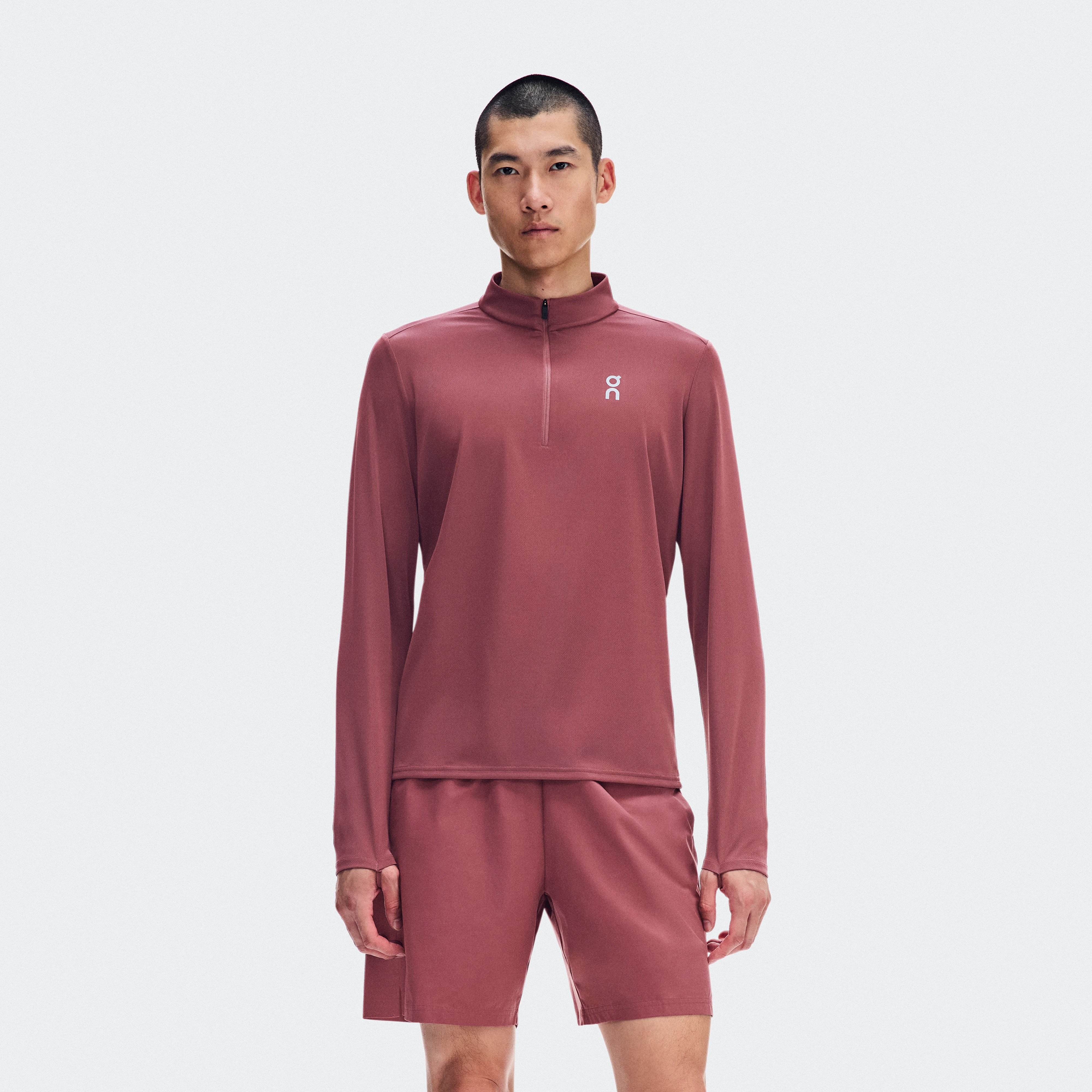 On Core 1/4 Zip Barberry Men – Daily running, cool weather running Hoodies and sweatshirts