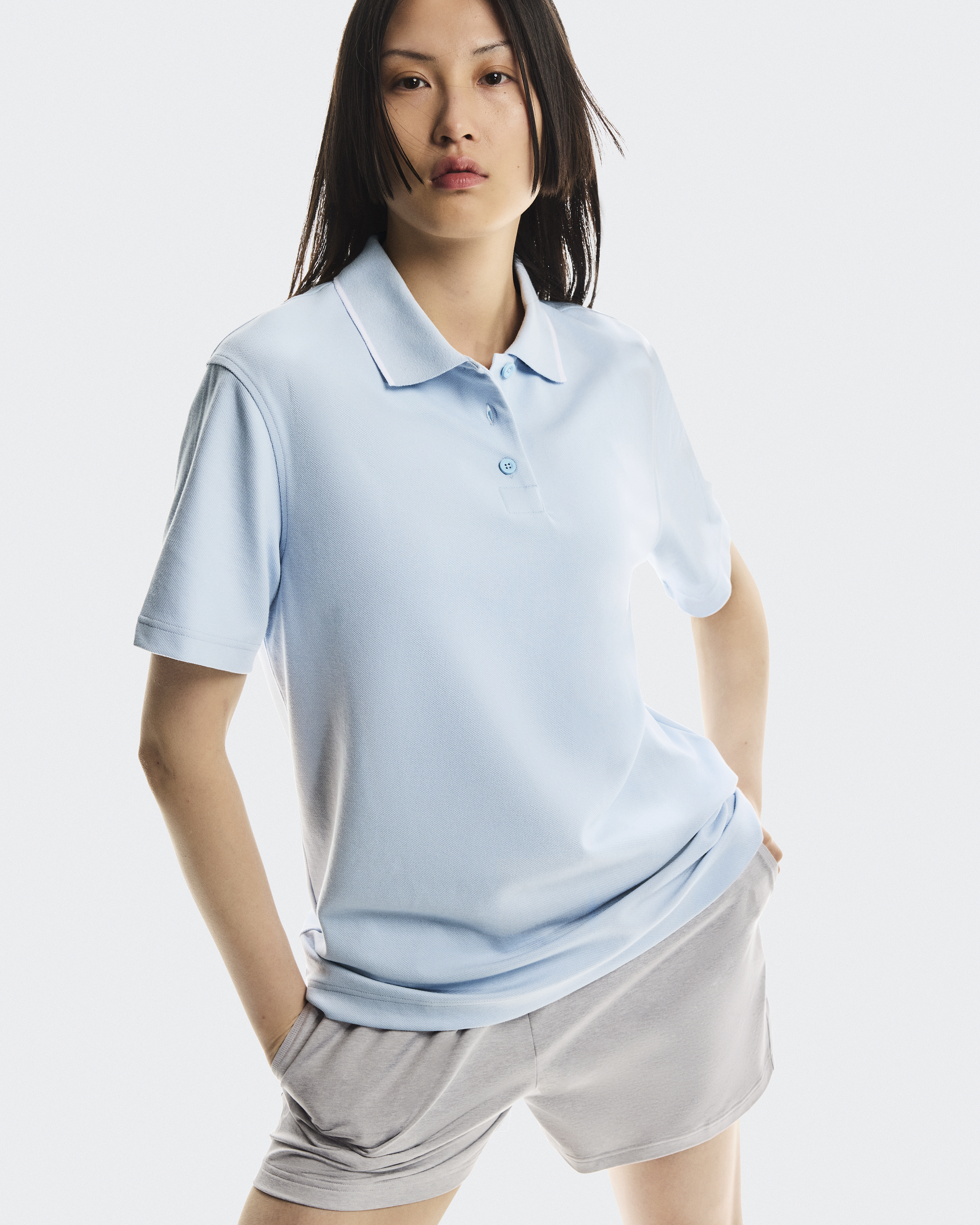 トップス idem border frill polo shirts 0] Women's! DS! Kapital Kountry S.S.S Factory Embroidered