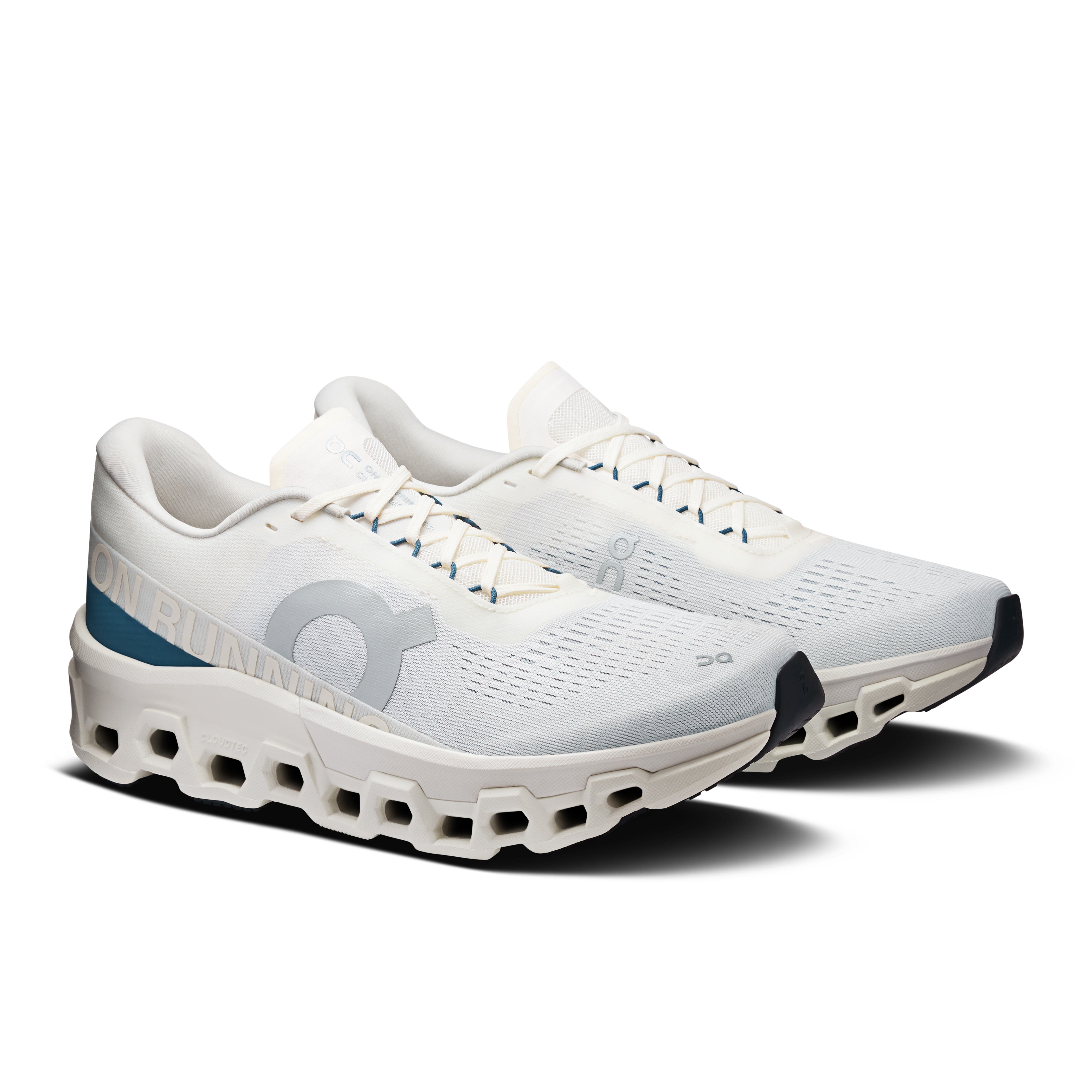 On Cloudmonster 2 Ivory & Steel Homme Running sur route Chaussures