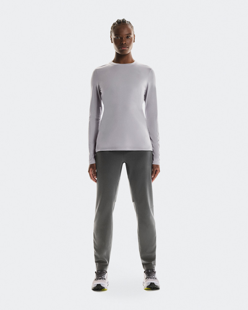On Women's Core Long-T Long-Sleeve Shirt in Lilac, Size: XXL, Polyester