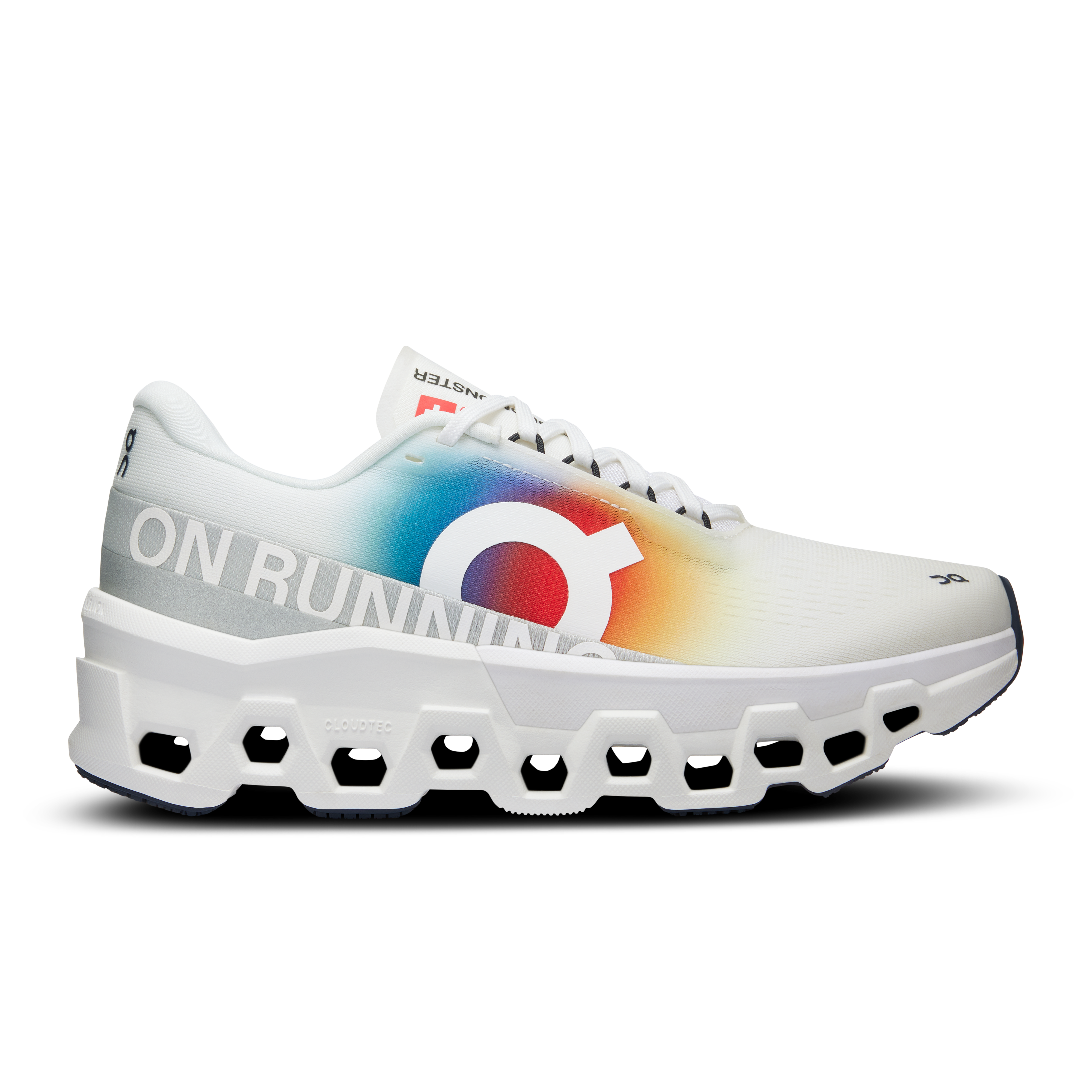 On Cloudmonster 2 Swiss Olympic Weiß Damen Damen – Strassenlauf, Lange Läufe, Swiss Olympic Kollektion Schuhe
