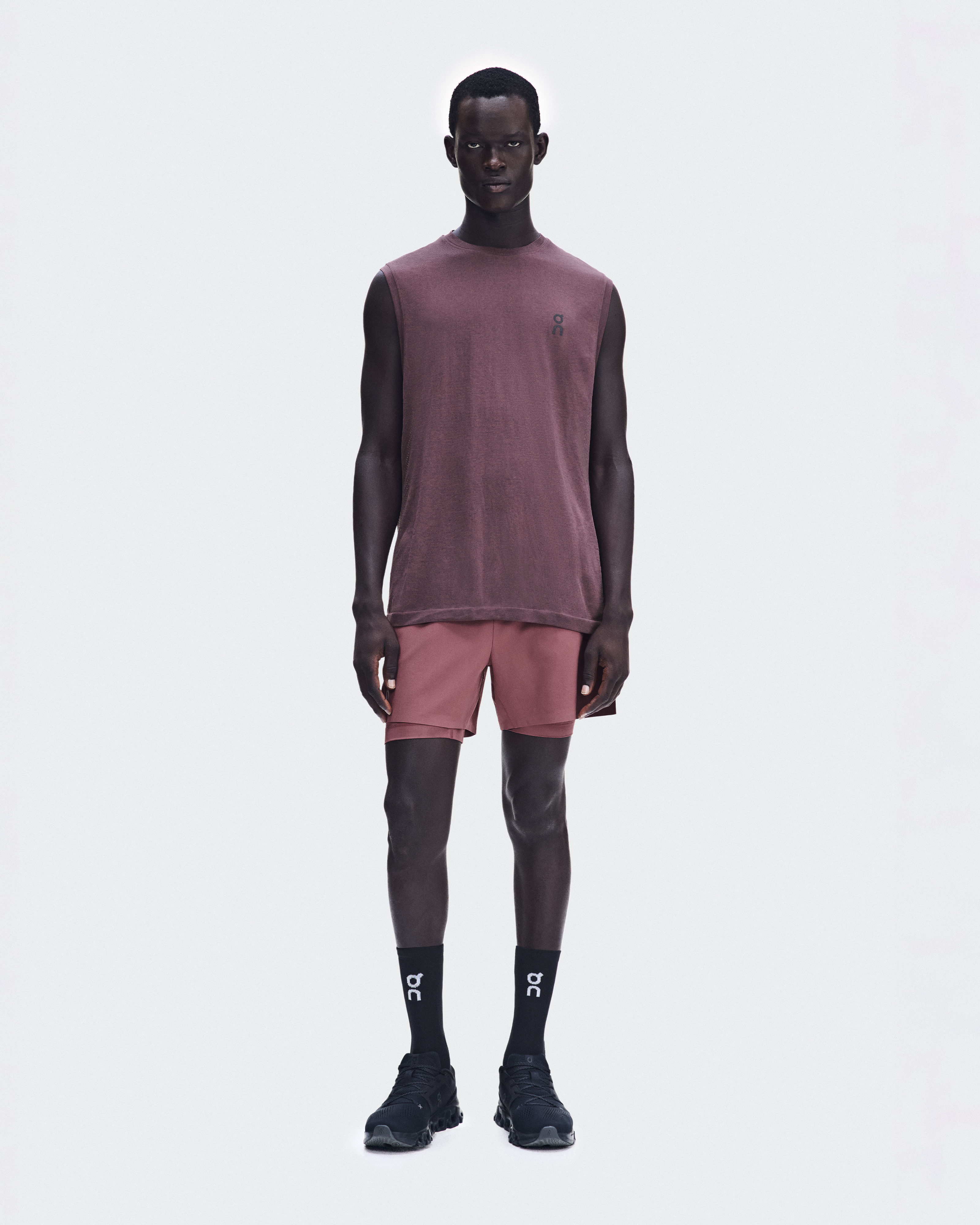 Train Flex Tank Top in Barberry Heather