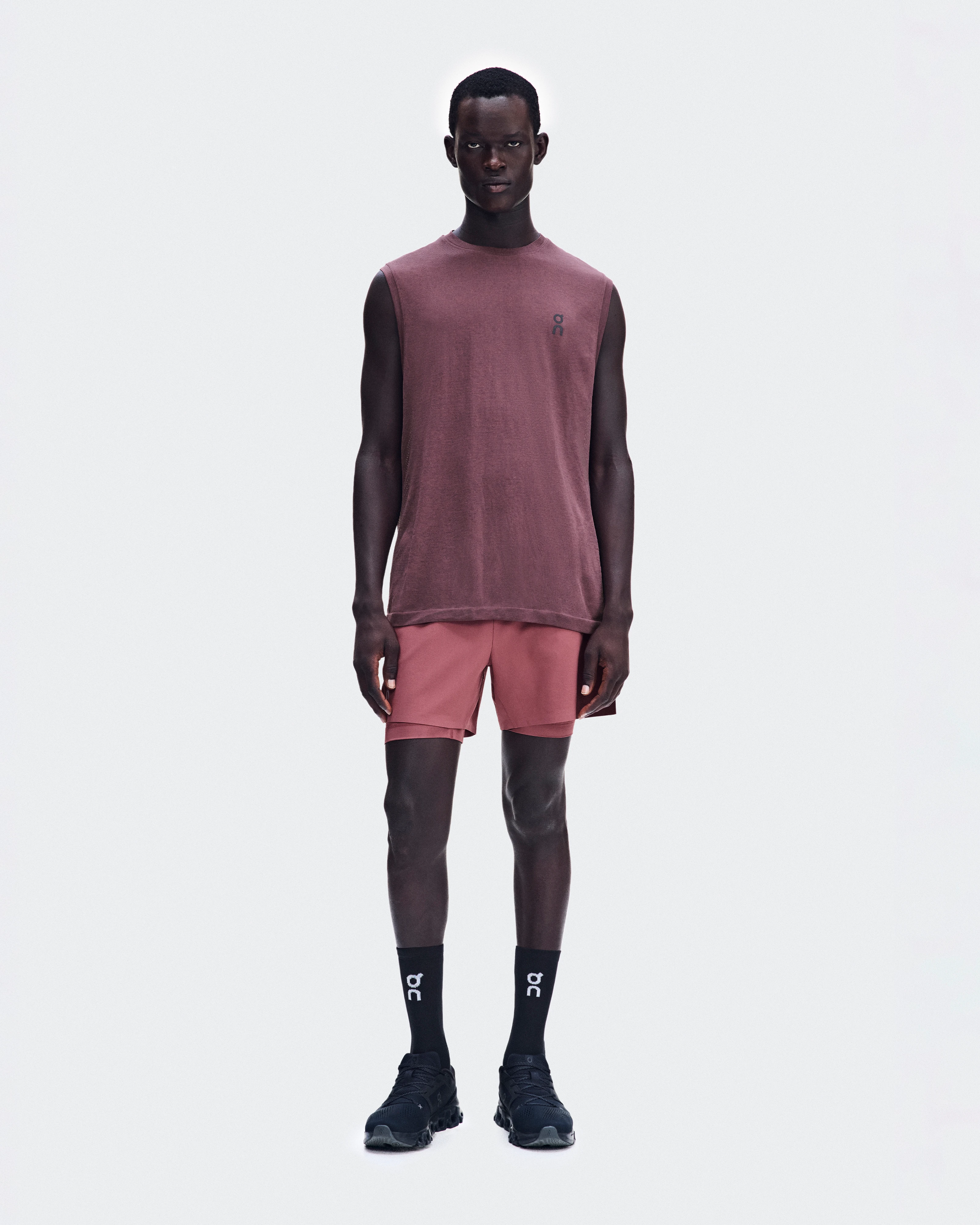 On Train Flex Tank Barberry Heather Men Tops and t-shirts