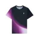 Court-T Swing Short-Sleeve Shirt in Black/Cassis