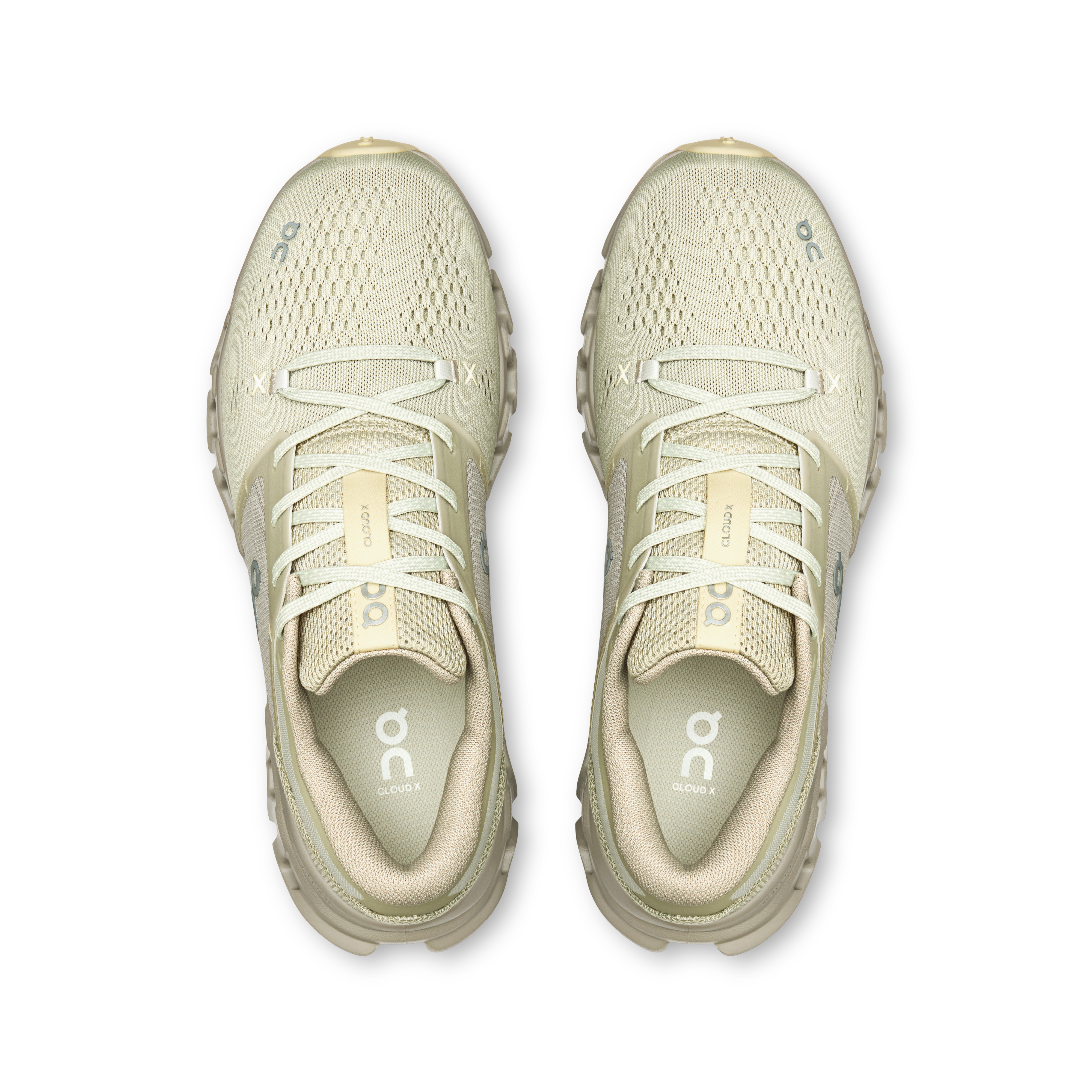 On Cloud X 5 Chalk & Brume Feminino Vida ativa Tênis