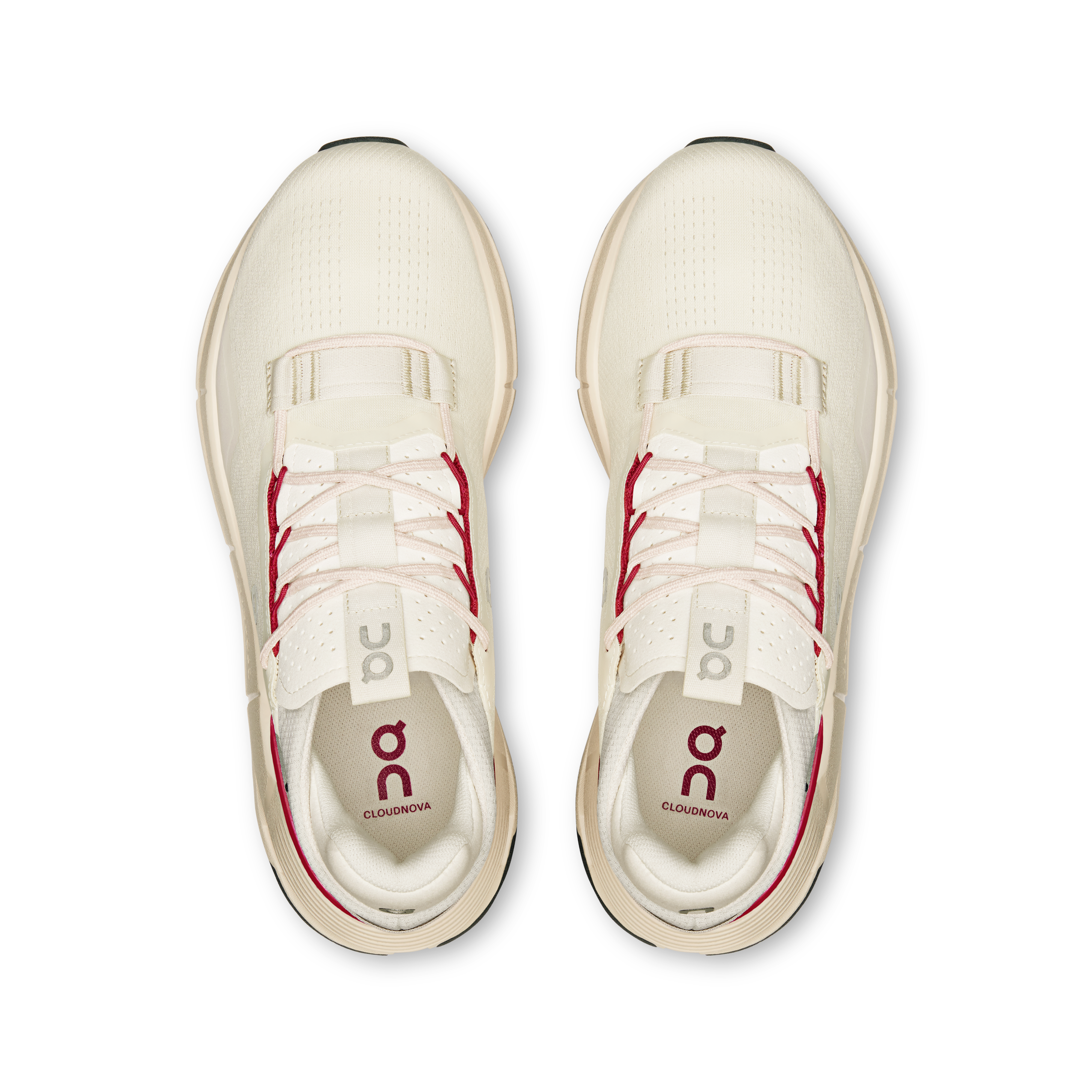 On Cloudnova 2 Ivory & Grenadine Women Active life Shoes