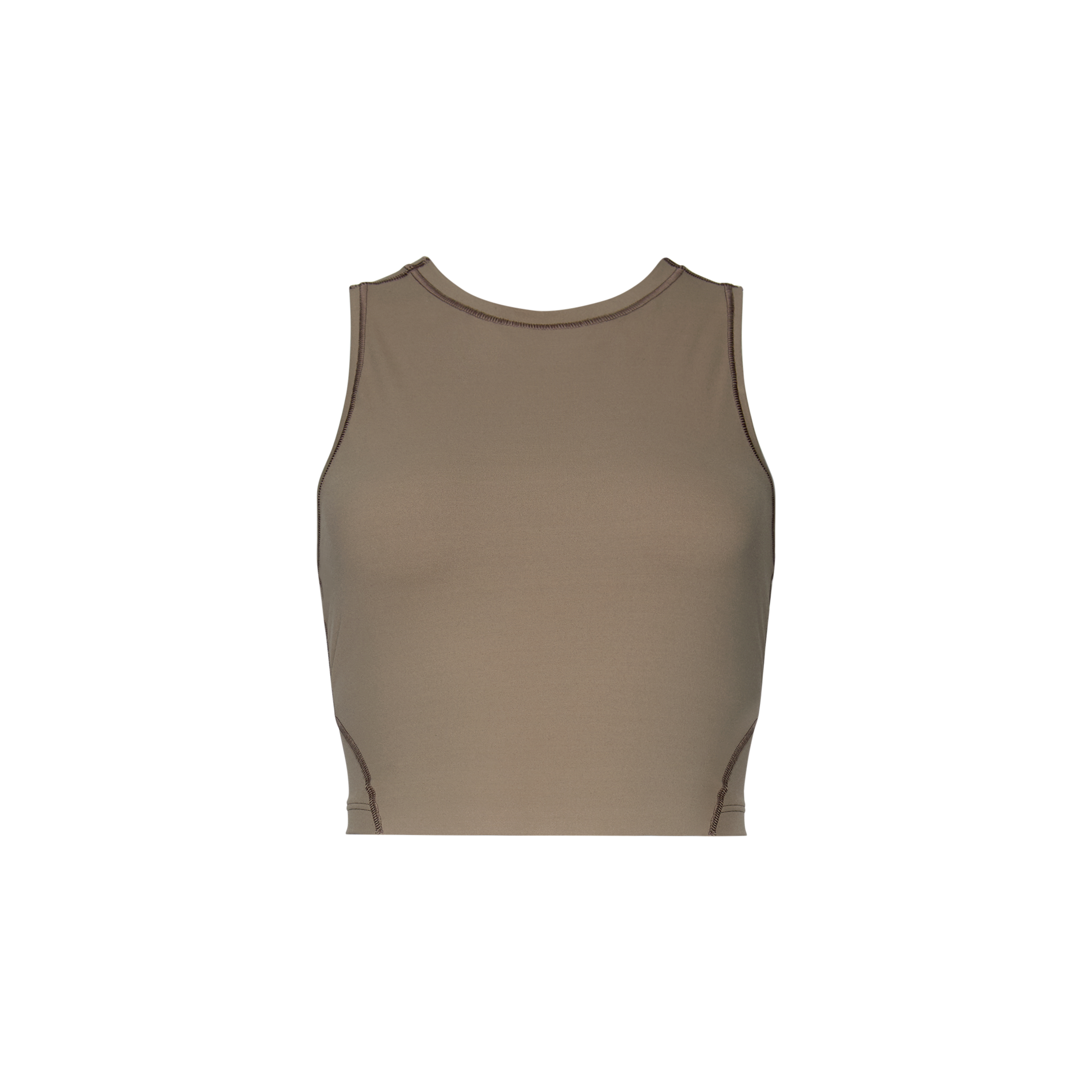 Studio Crop Tank in Ash