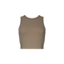 Studio Crop Tank in Ash