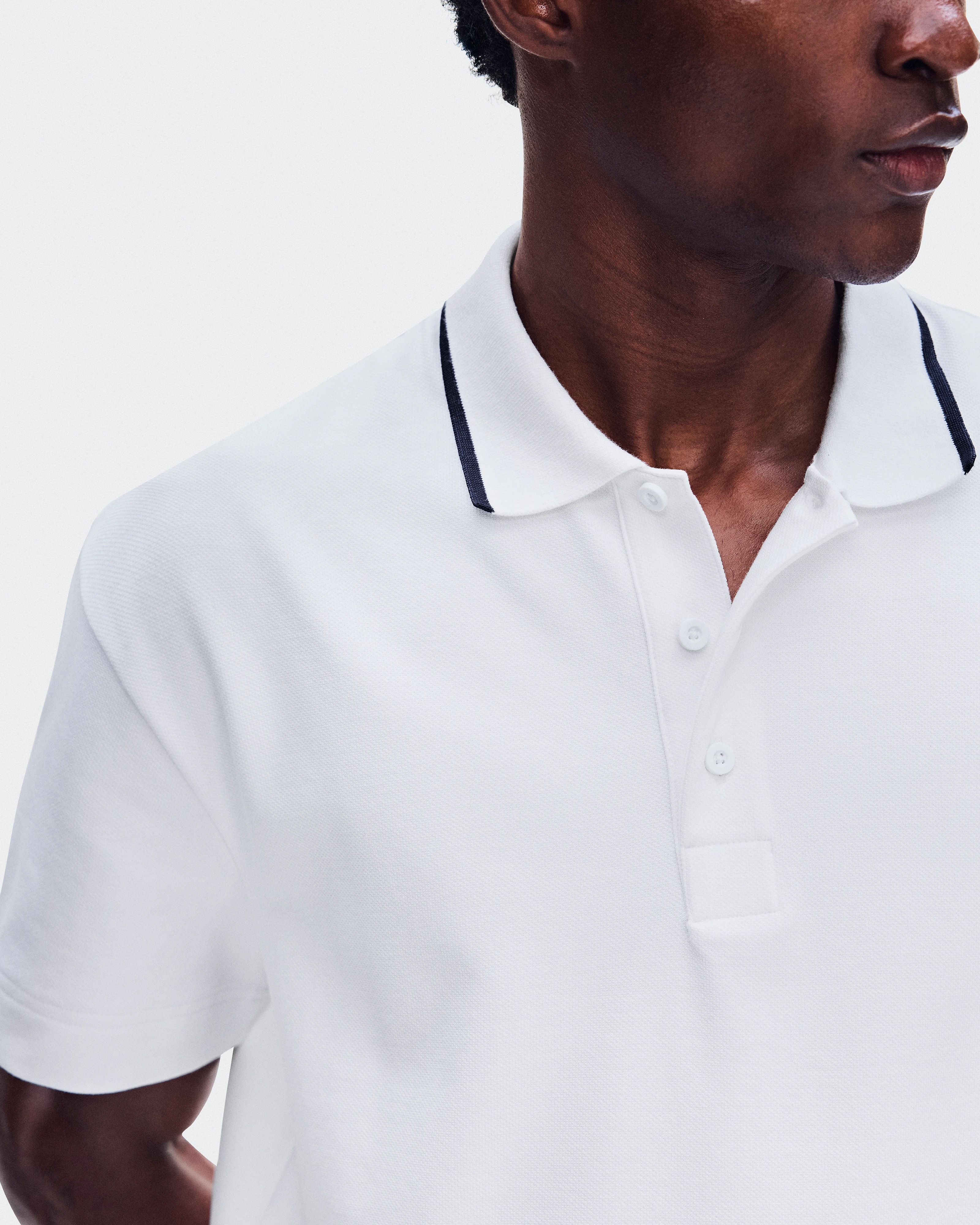 On Courtside Polo All White Men Tops and t-shirts