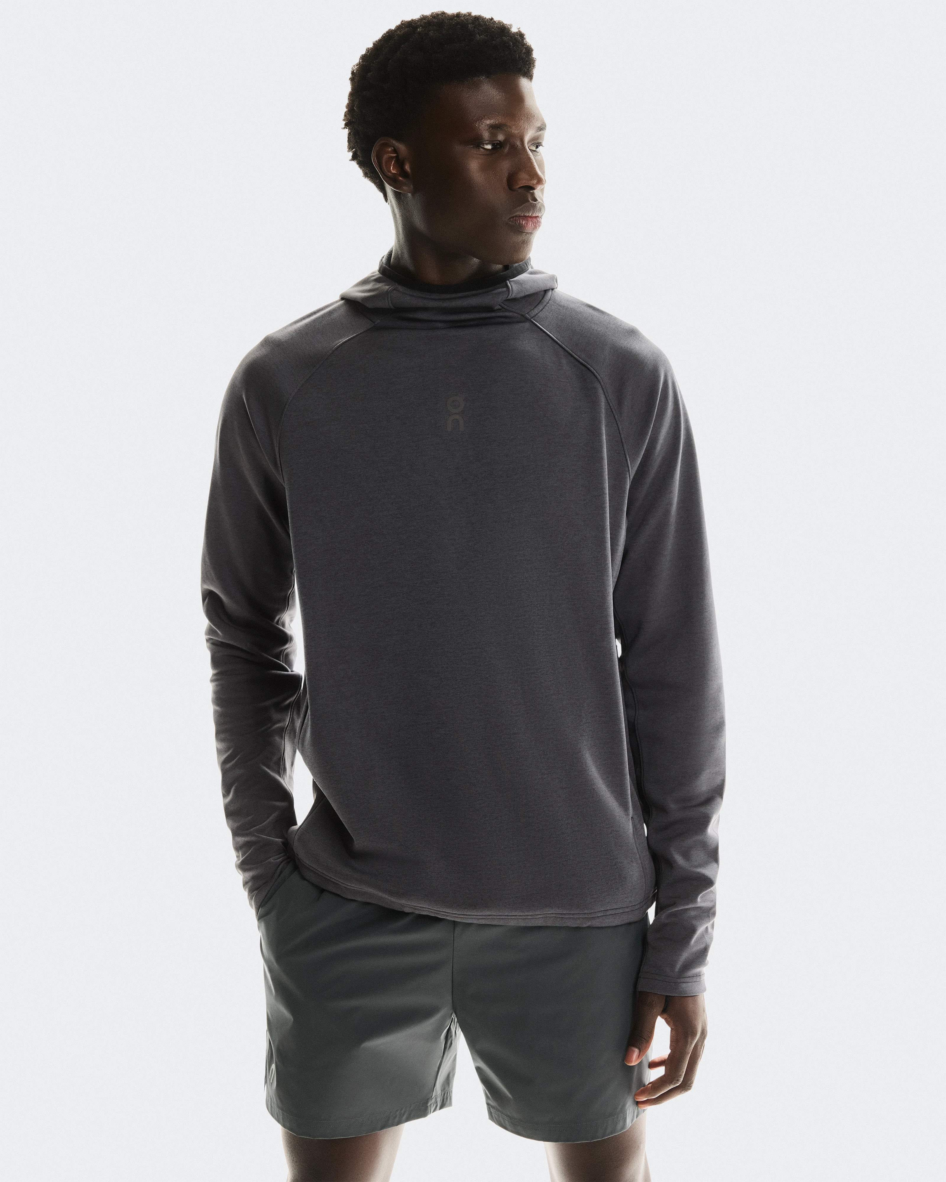 On Trek Hoodie Graphite Men Hoodies and sweatshirts