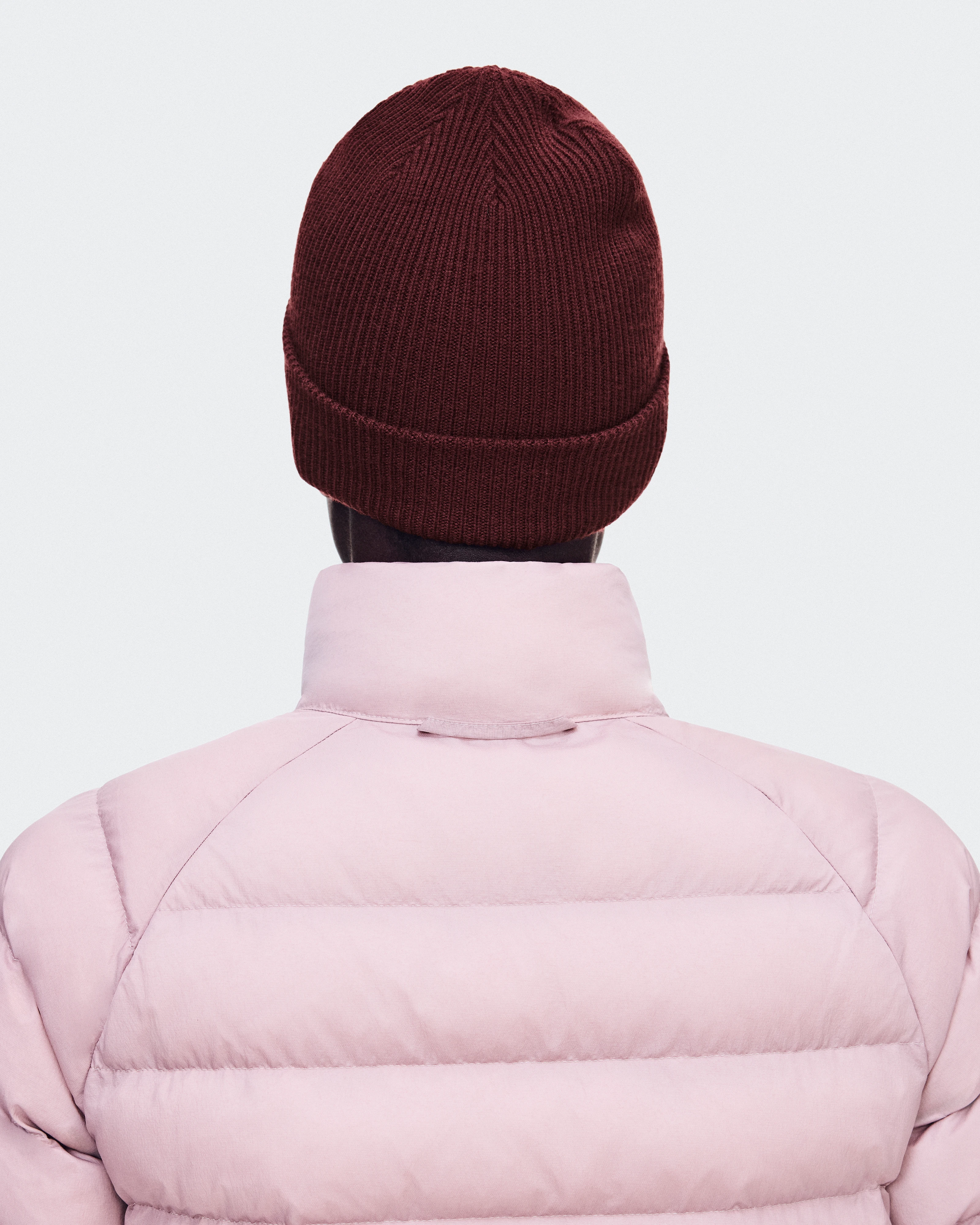 On Merino Beanie Maroon Unisex Headwear