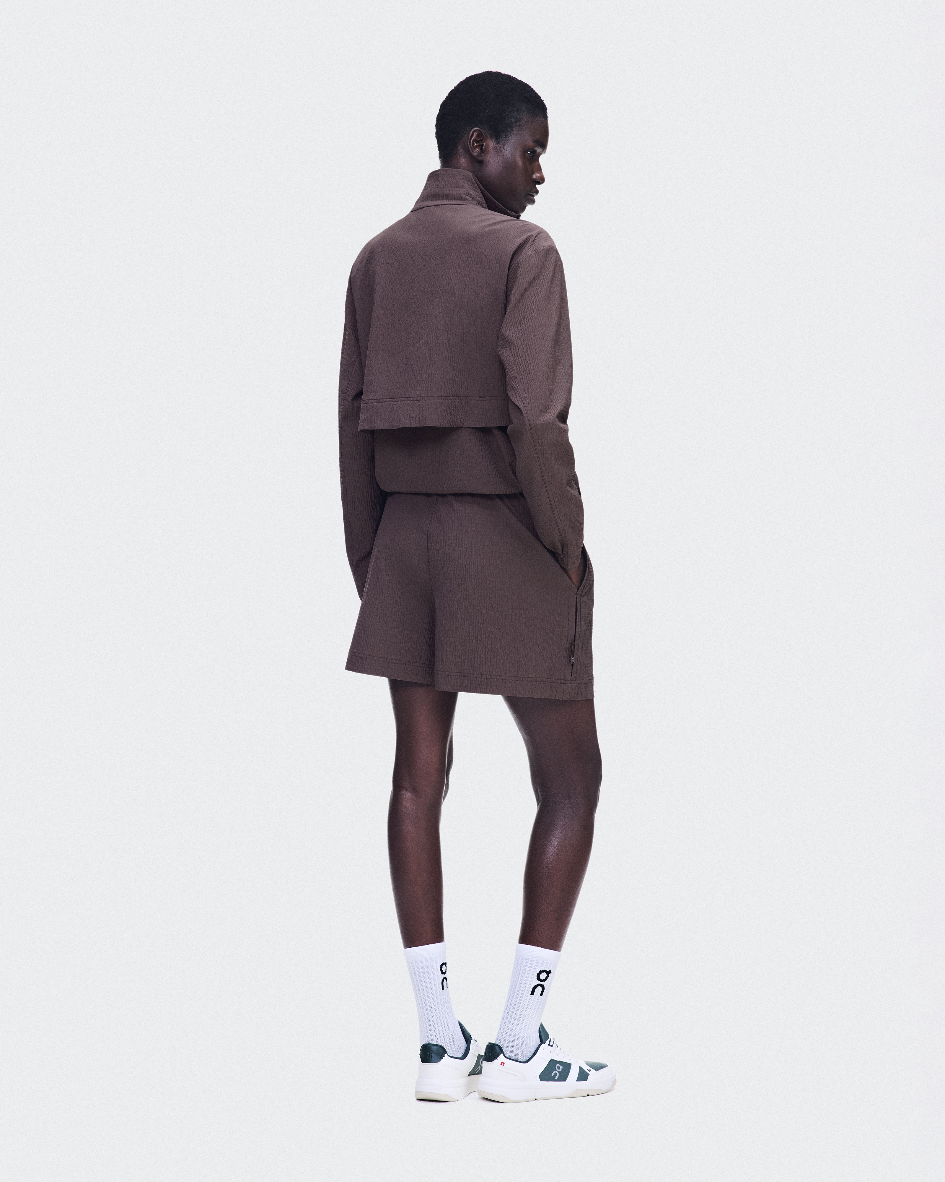 Women's Courtside 1/2 Zip Eaze | Brown | On United States