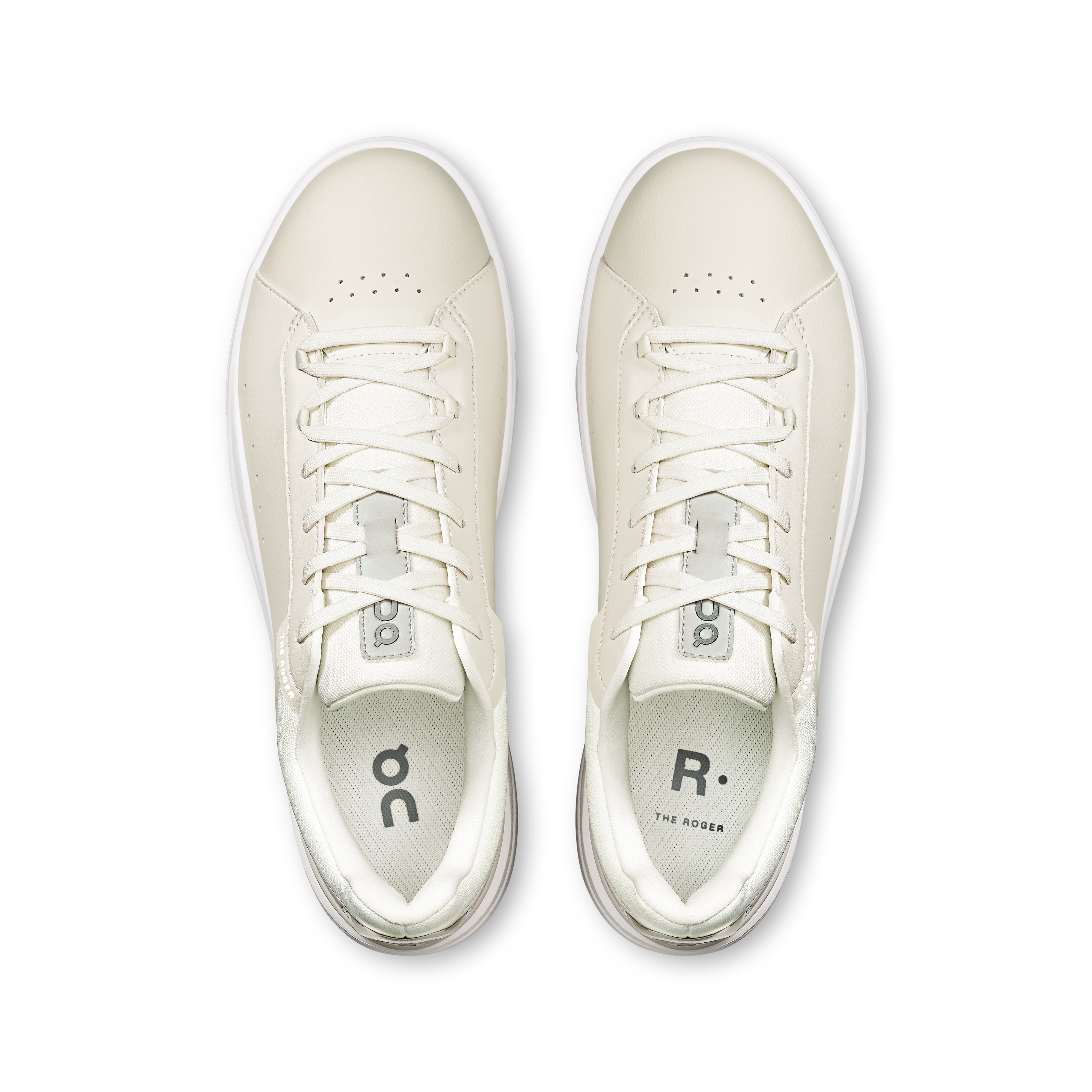 On THE ROGER Advantage Ivory & Ivory Men Tennis Shoes