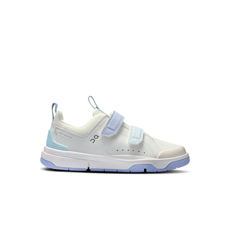 On THE ROGER Kids Lifestyle Shoe in Ivory/Nimbus, Size: 1, Recycled Polyester