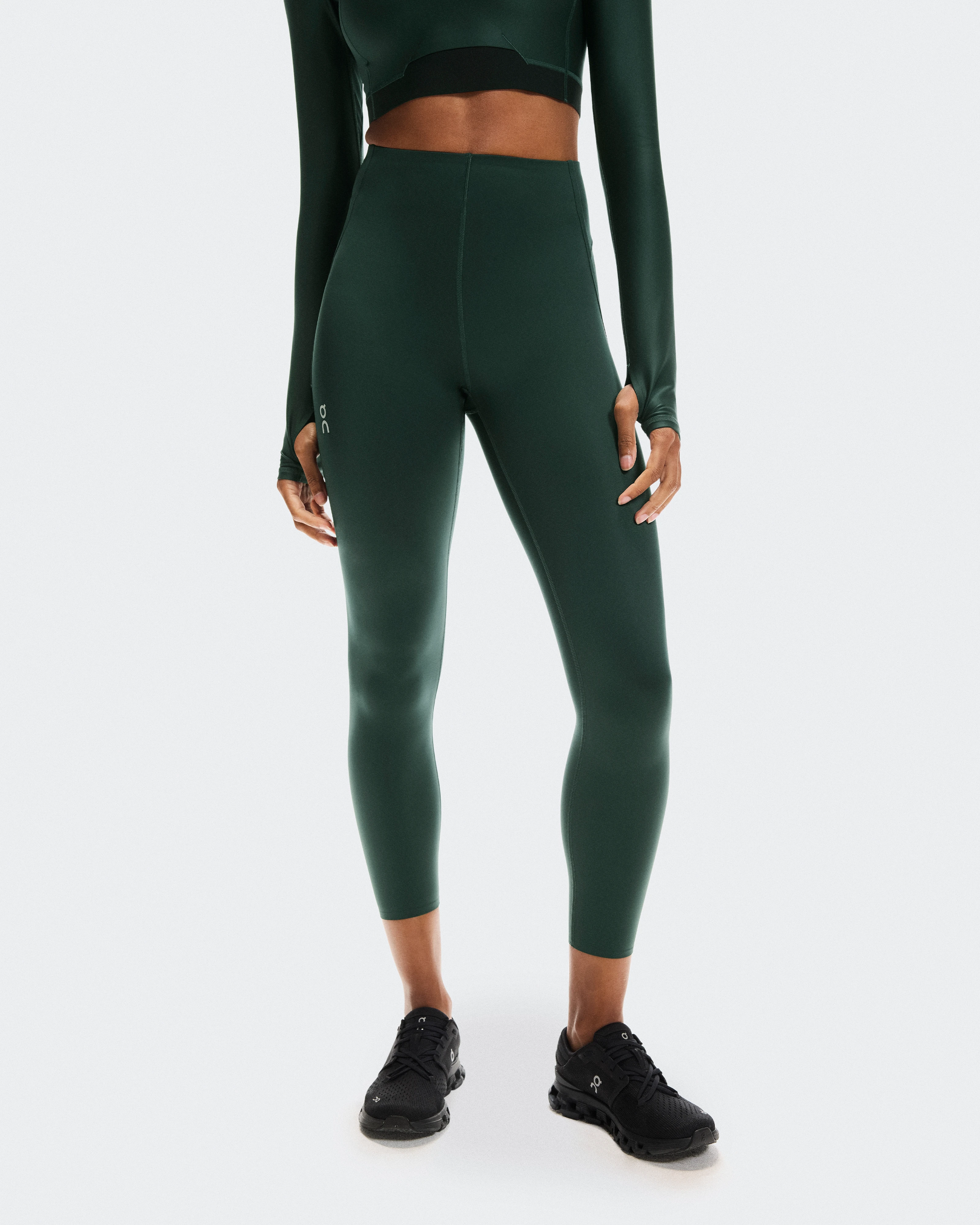 On Train Tights 7/8 Obsidian Women Tights