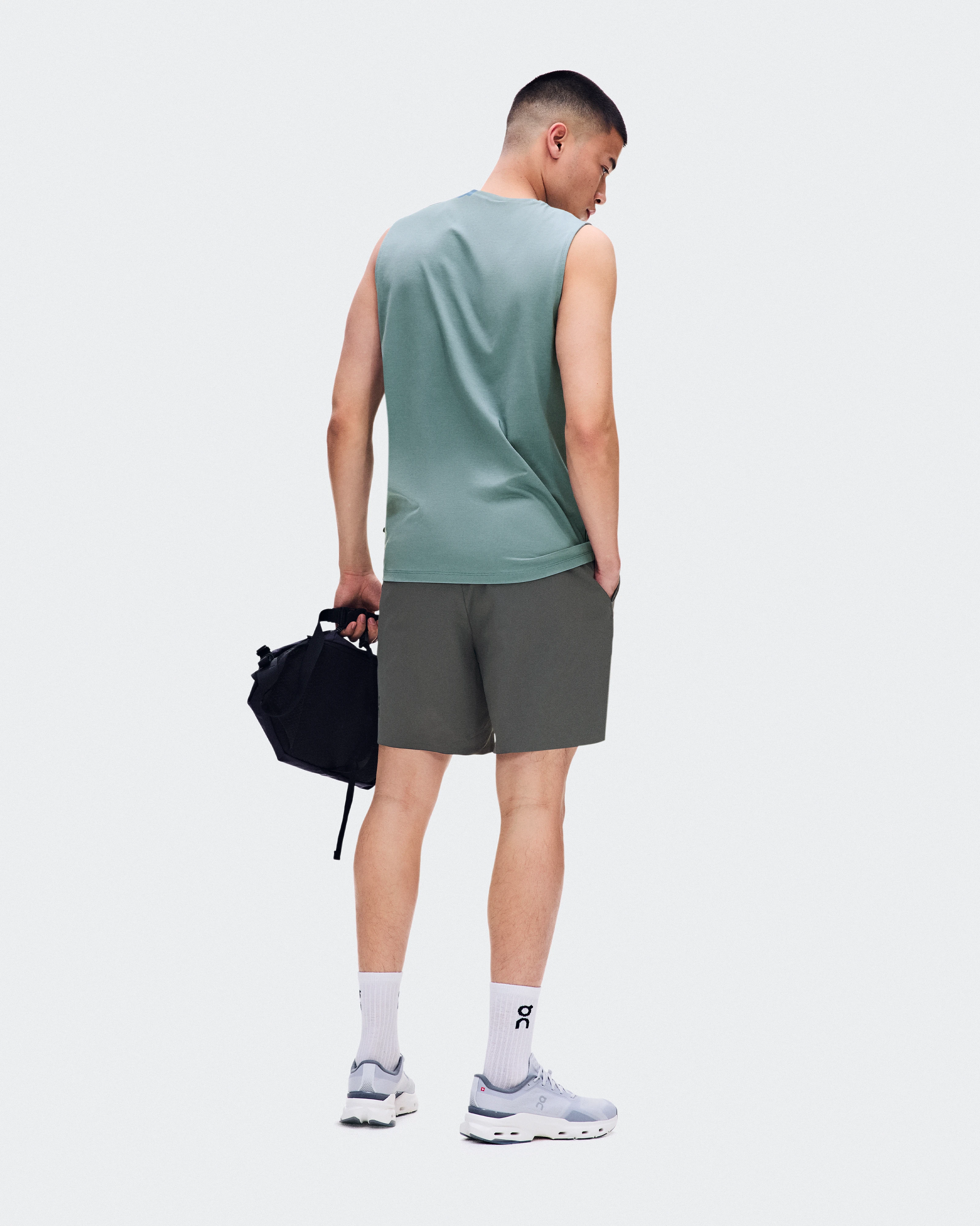 On Focus Tank Agave Men Tops and t-shirts
