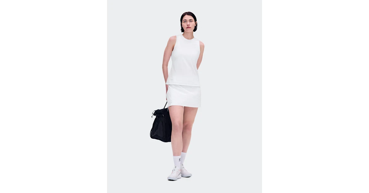 Falda Court Split LDN para mujer blanca · On