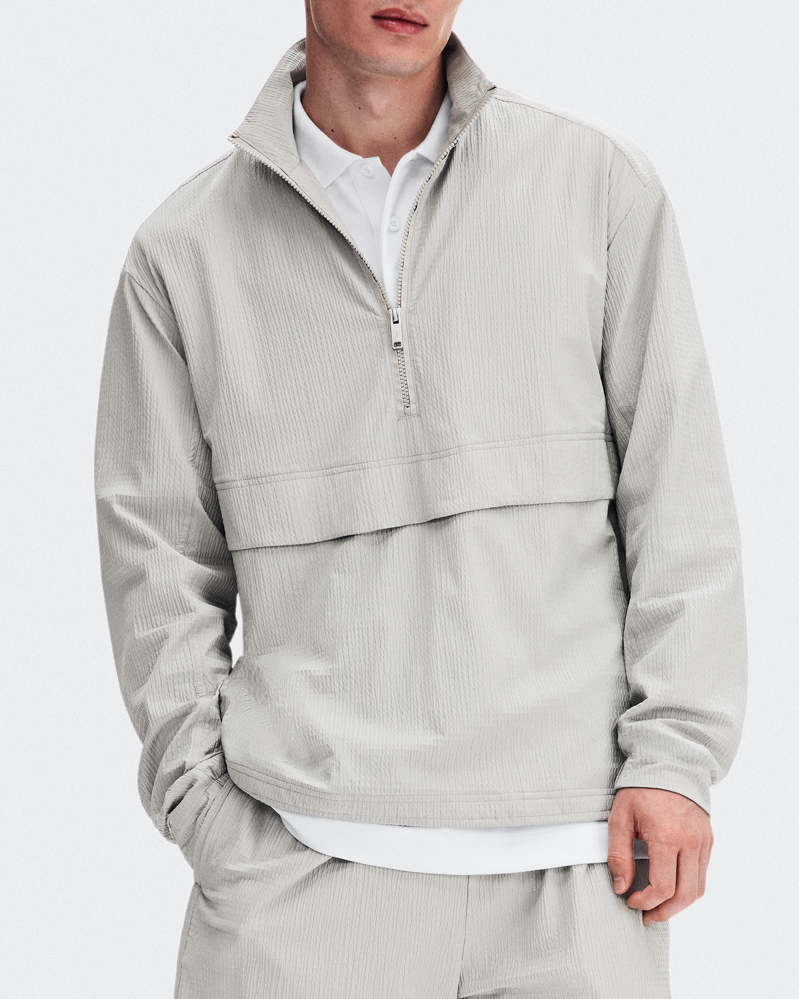 Courtside 1/2 Zip EazeMen / Brume / L