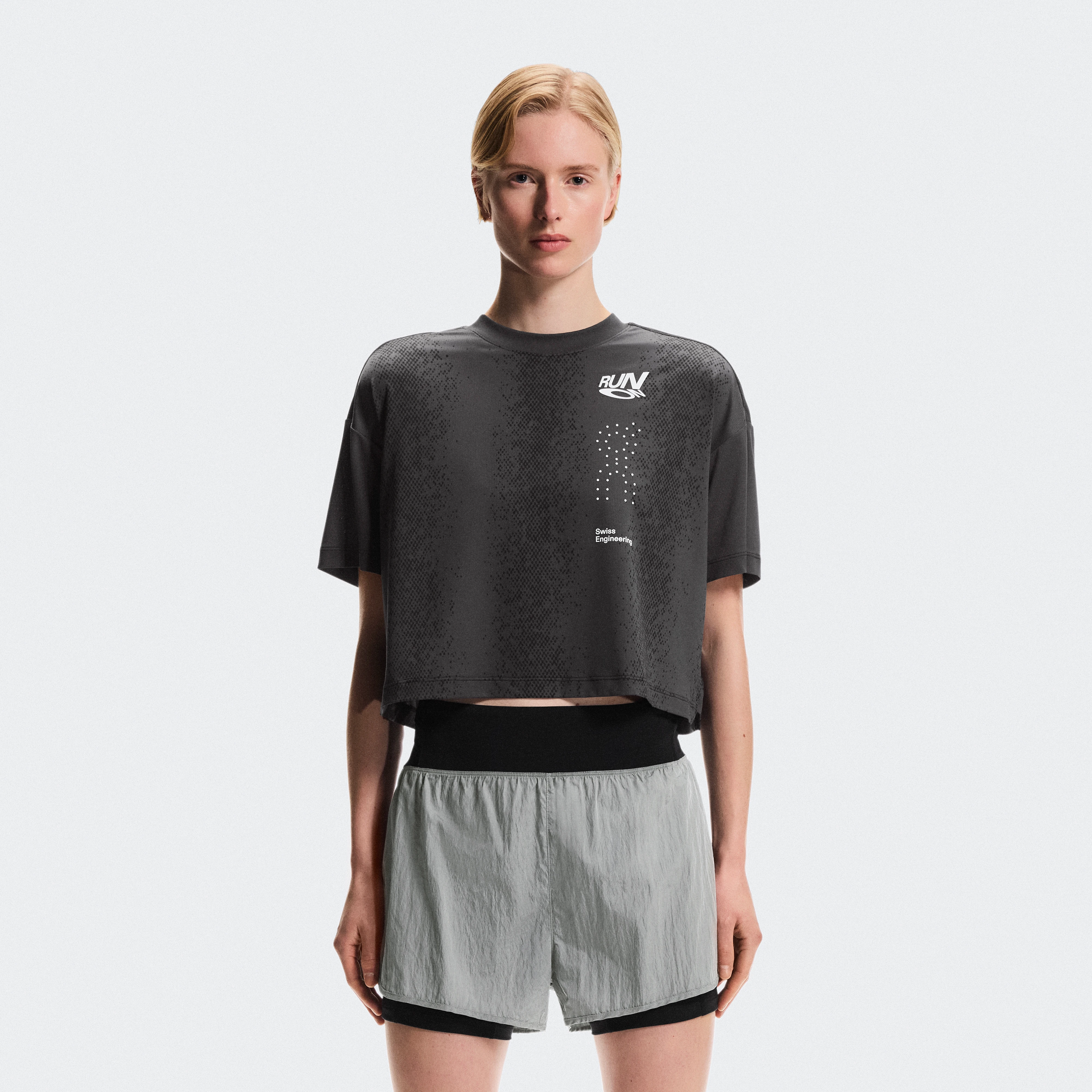 On Performance Volt-T Gris Mujer Mujer – Running en climas cálidos Camisetas