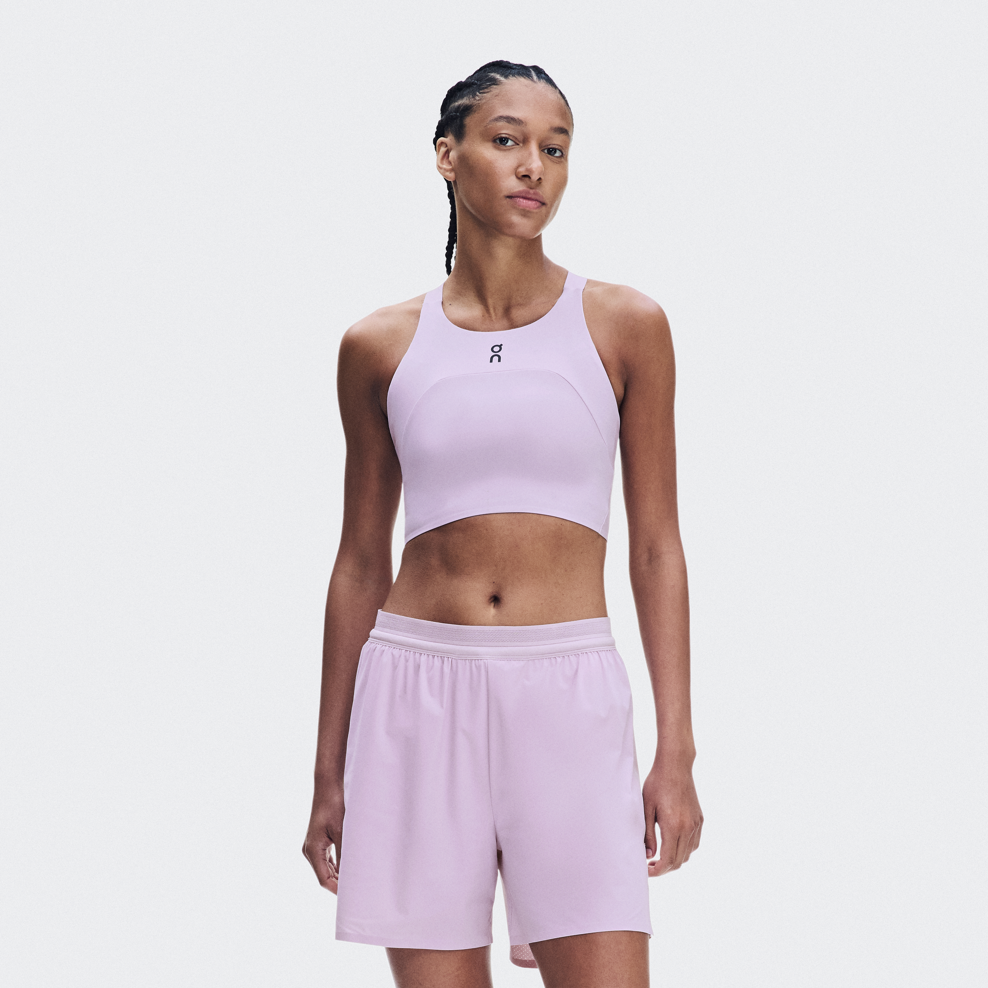 Performance Crop Shirt in Foxglove