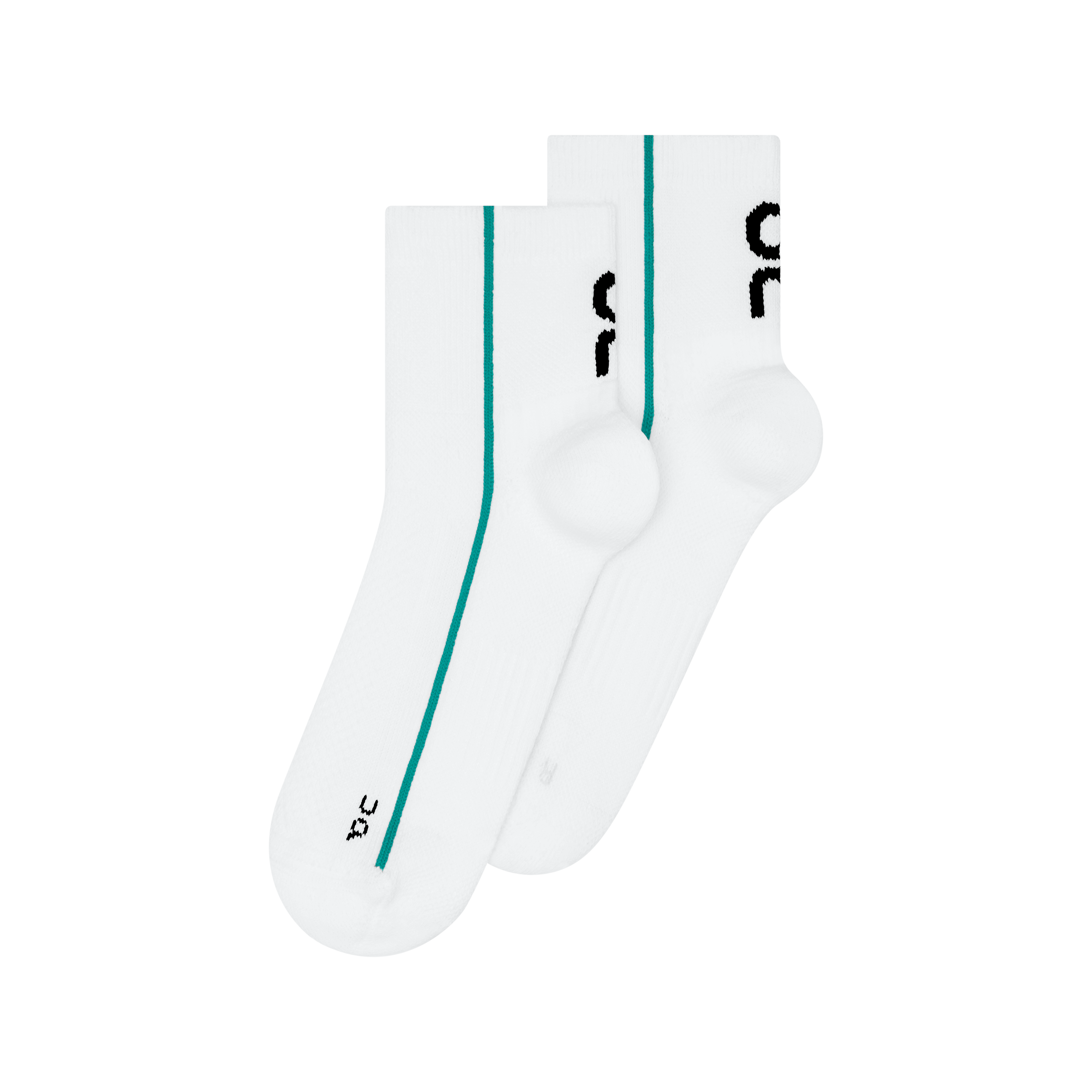 Court Sock Mid in White/Neem