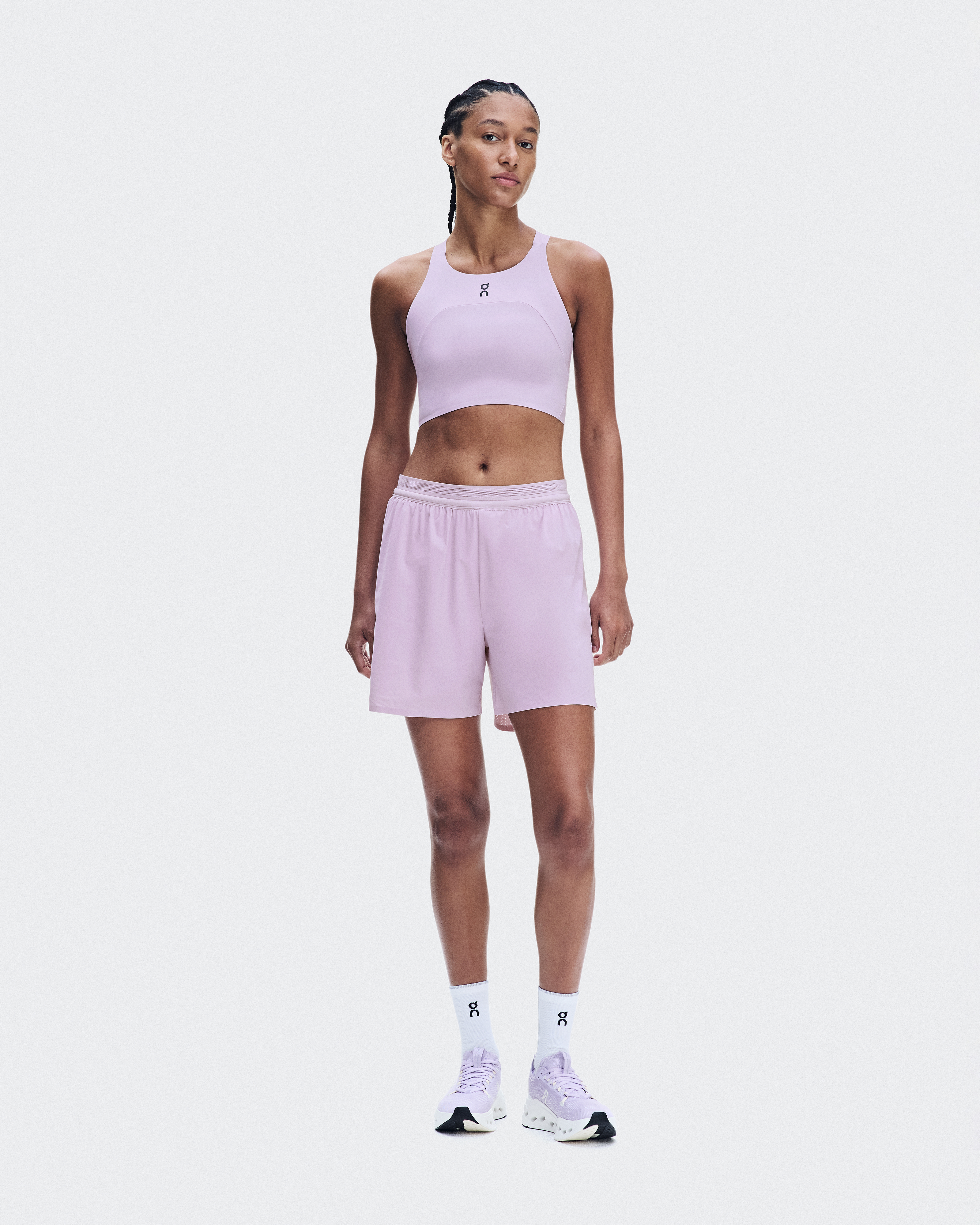 Performance Crop Shirt in Foxglove