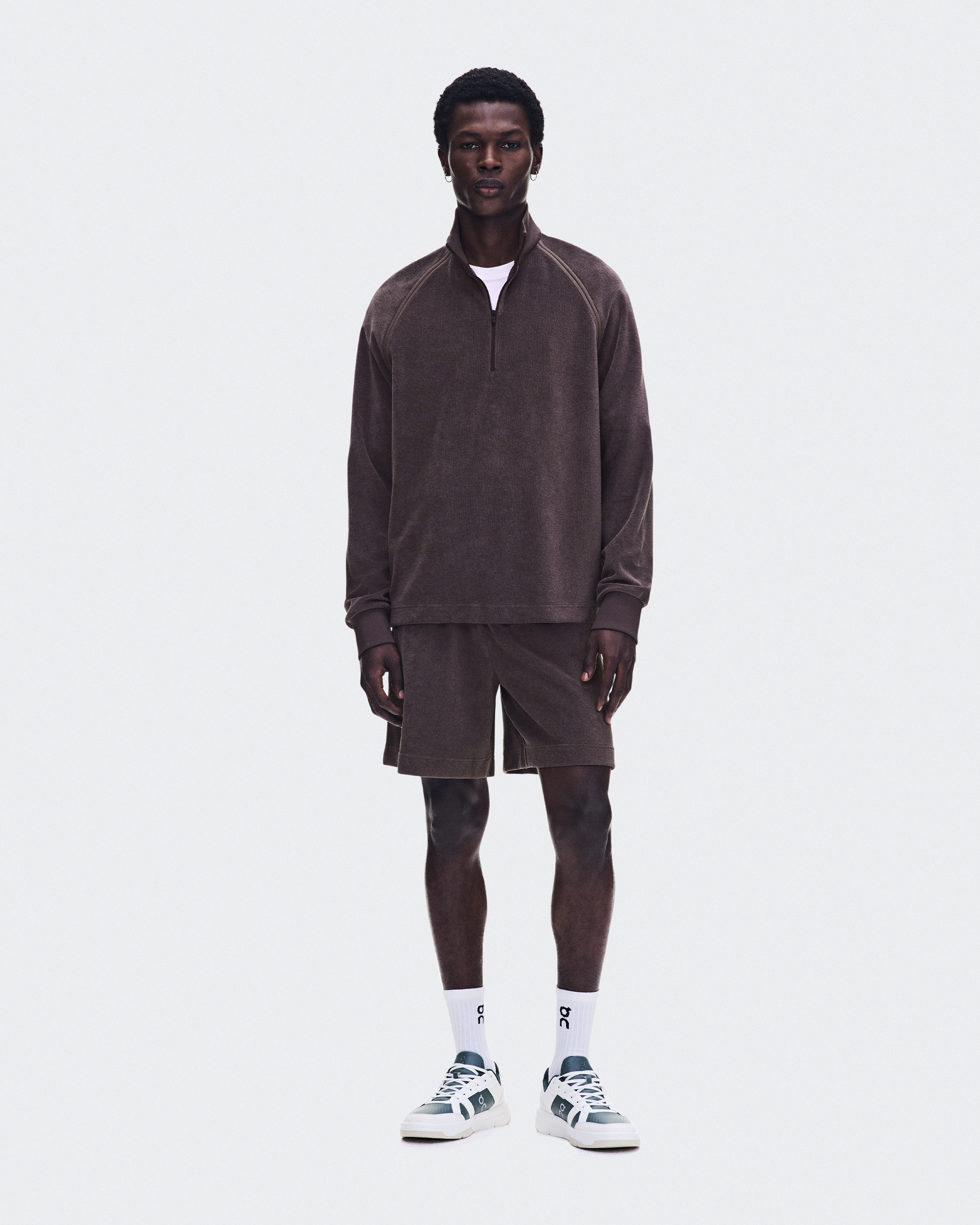 Courtside Pullover Terry in Mulberry