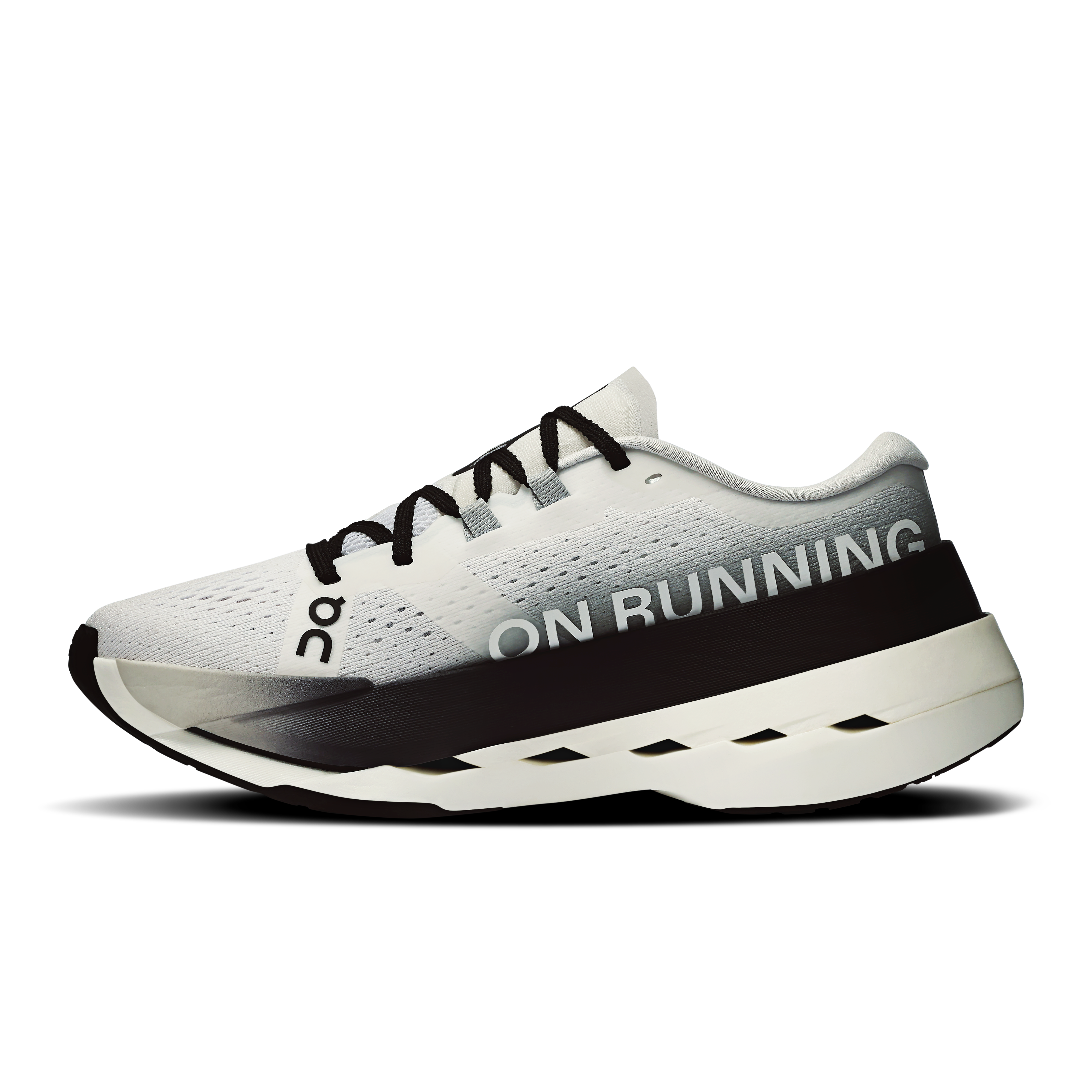 On Cloudboom Max White & Black Women Road running Shoes