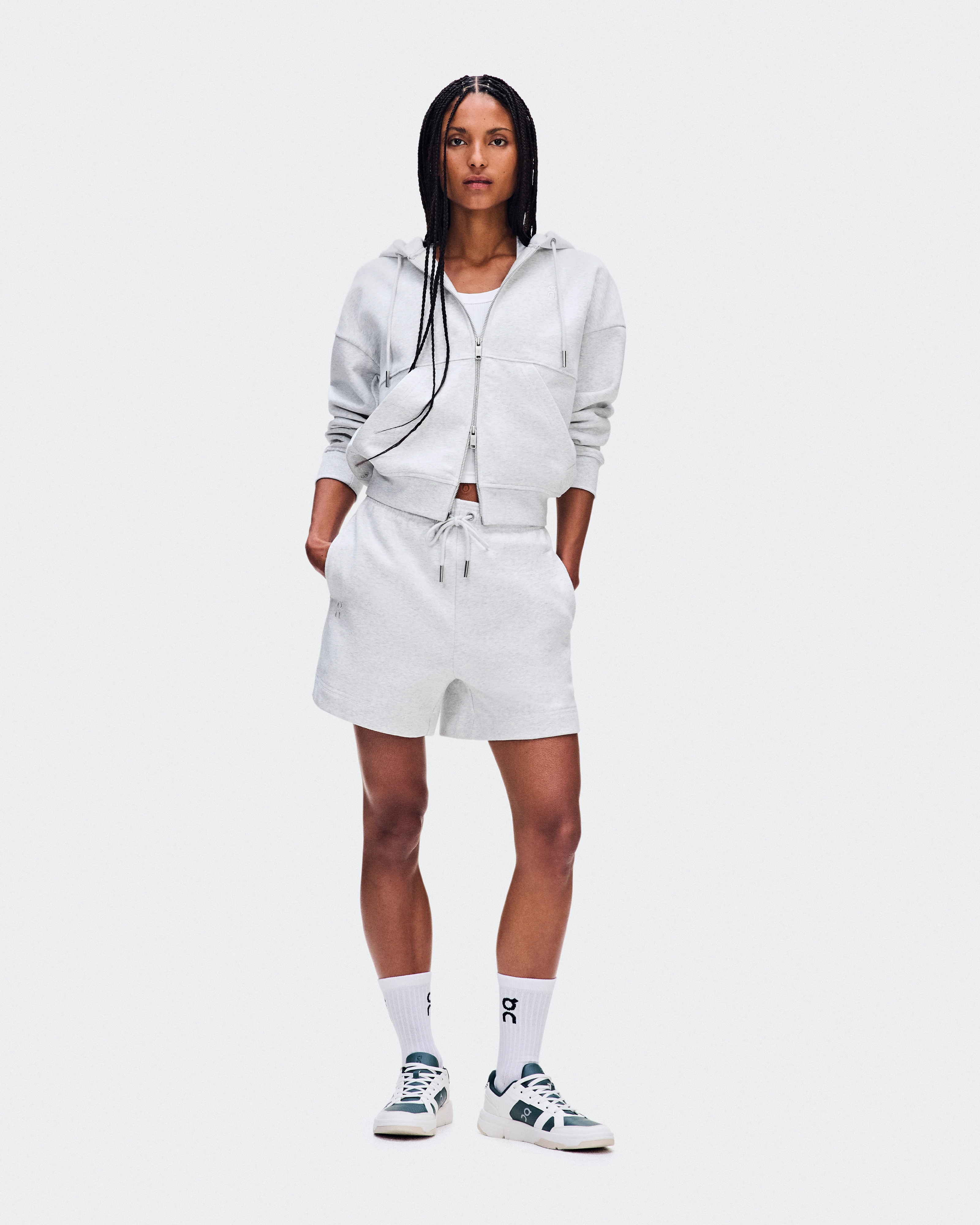 On Club Collective Full Zip Hoodie Crater ウィメンズ フーディ＆スウェットシャツ
