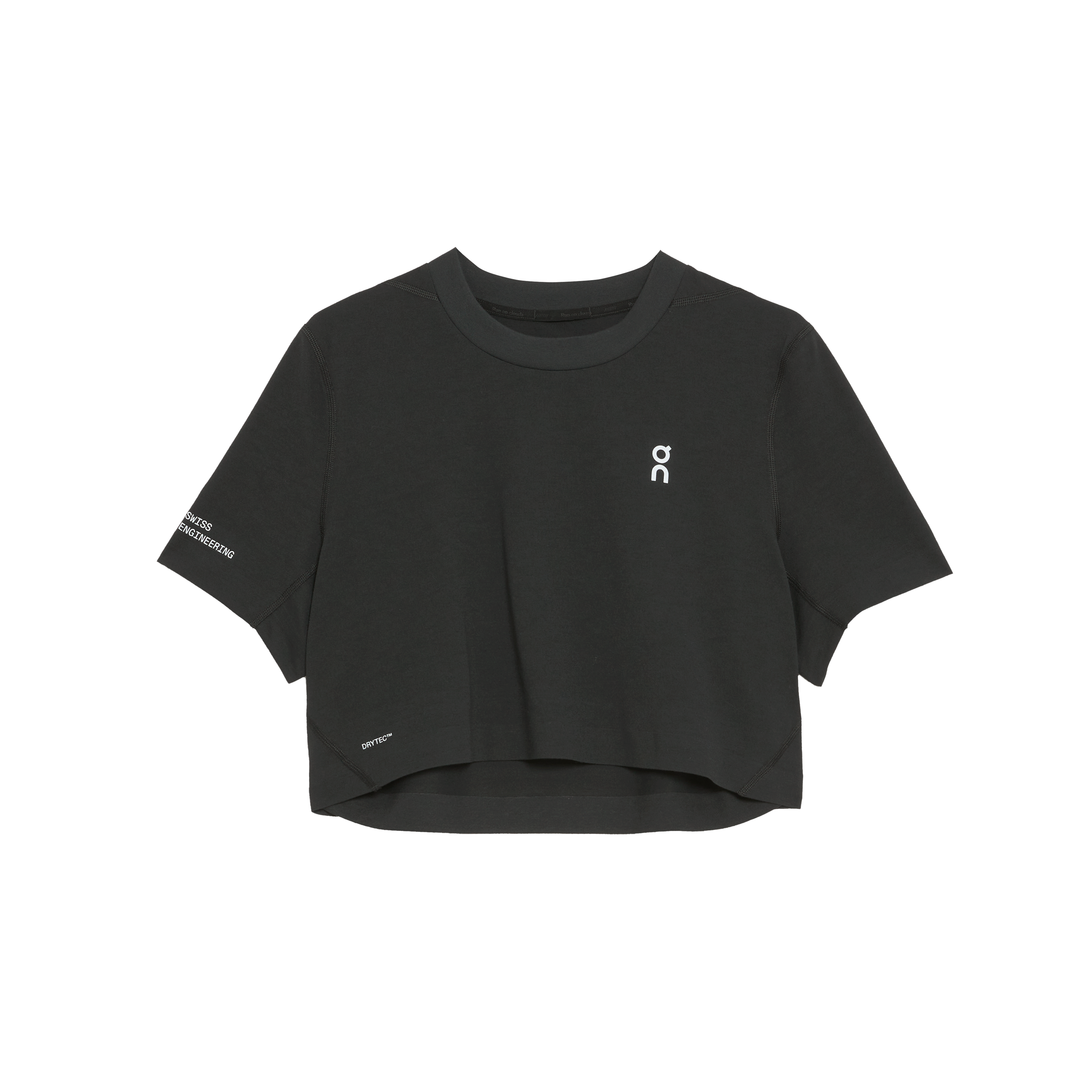 Y/project Logo-appliqué Cropped T-shirt In White | ModeSens