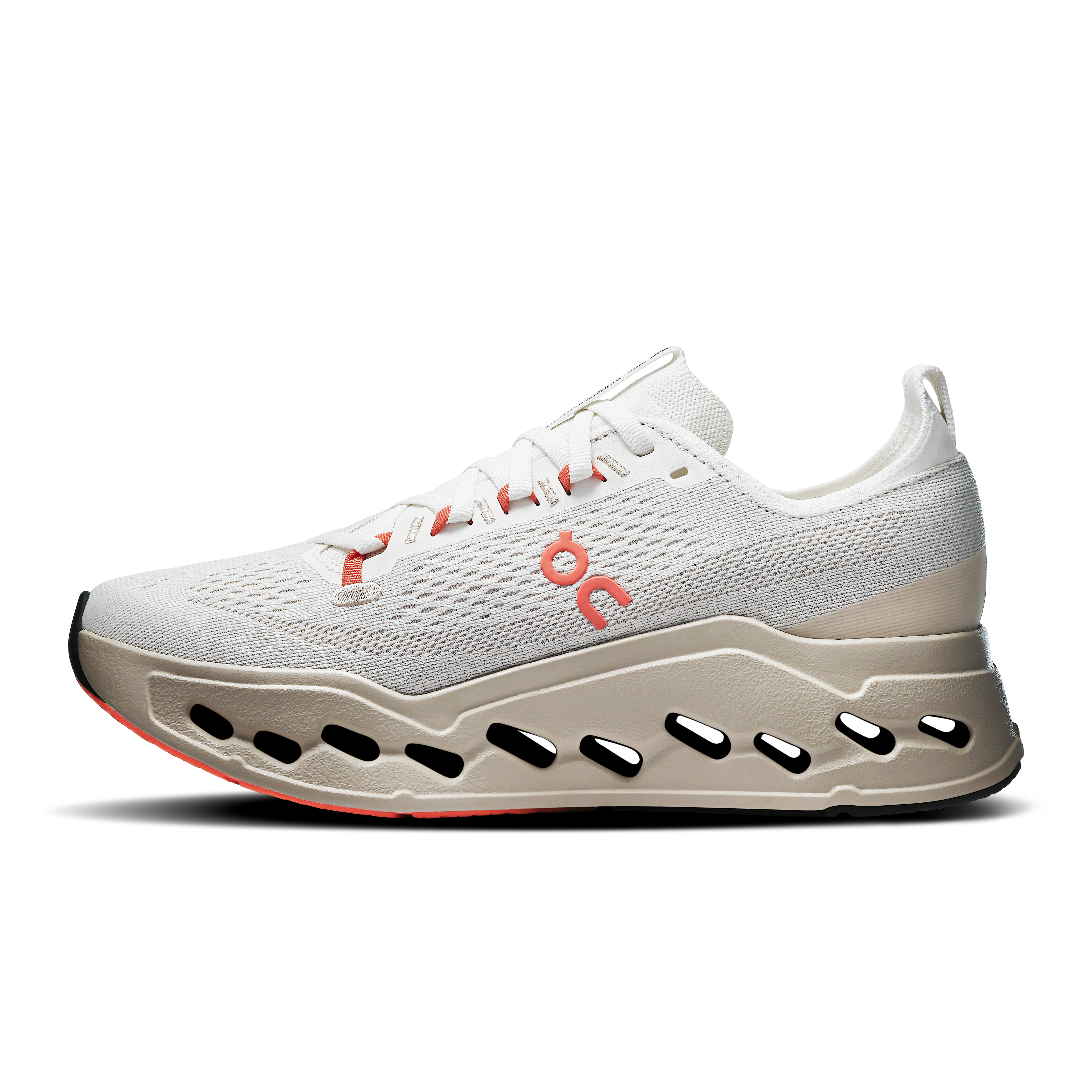 On Cloudsurfer Max Ivory & Salmon Women Road running Shoes