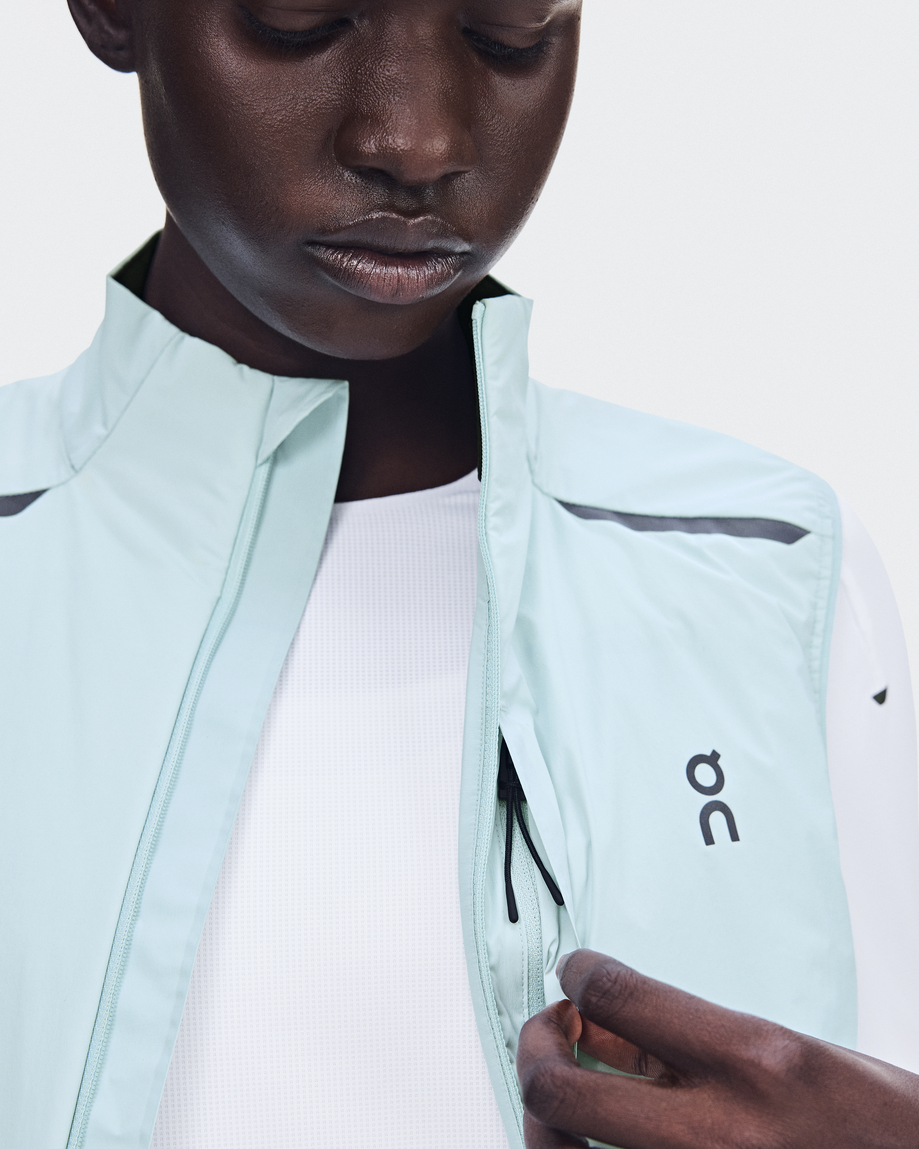 Women's Weather Vest | Blue & Beige | On Taiwan Region